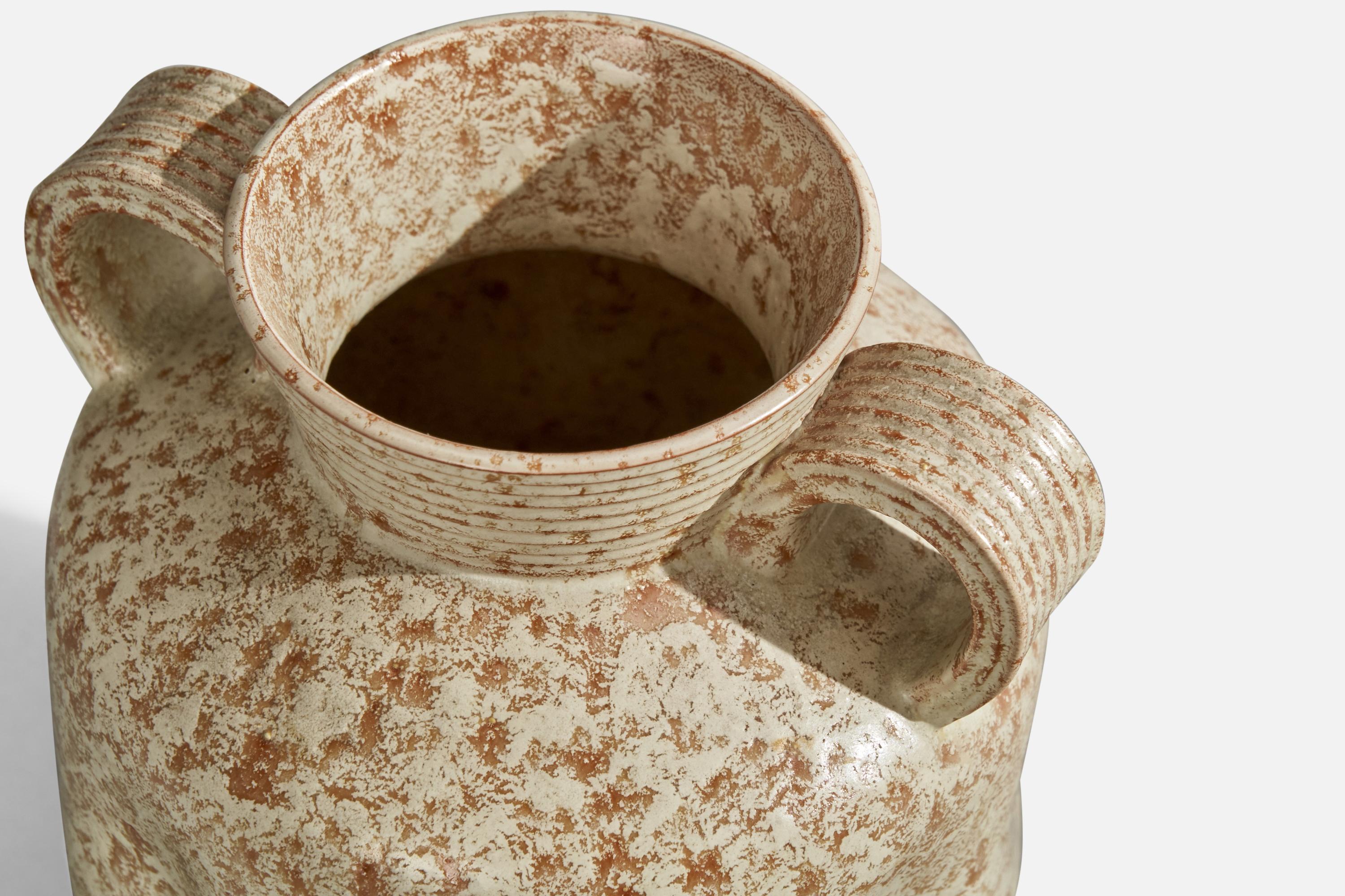 Metà XX secolo Erik Mornils, Vaso, Terracotta, Svezia, anni '1930 in vendita