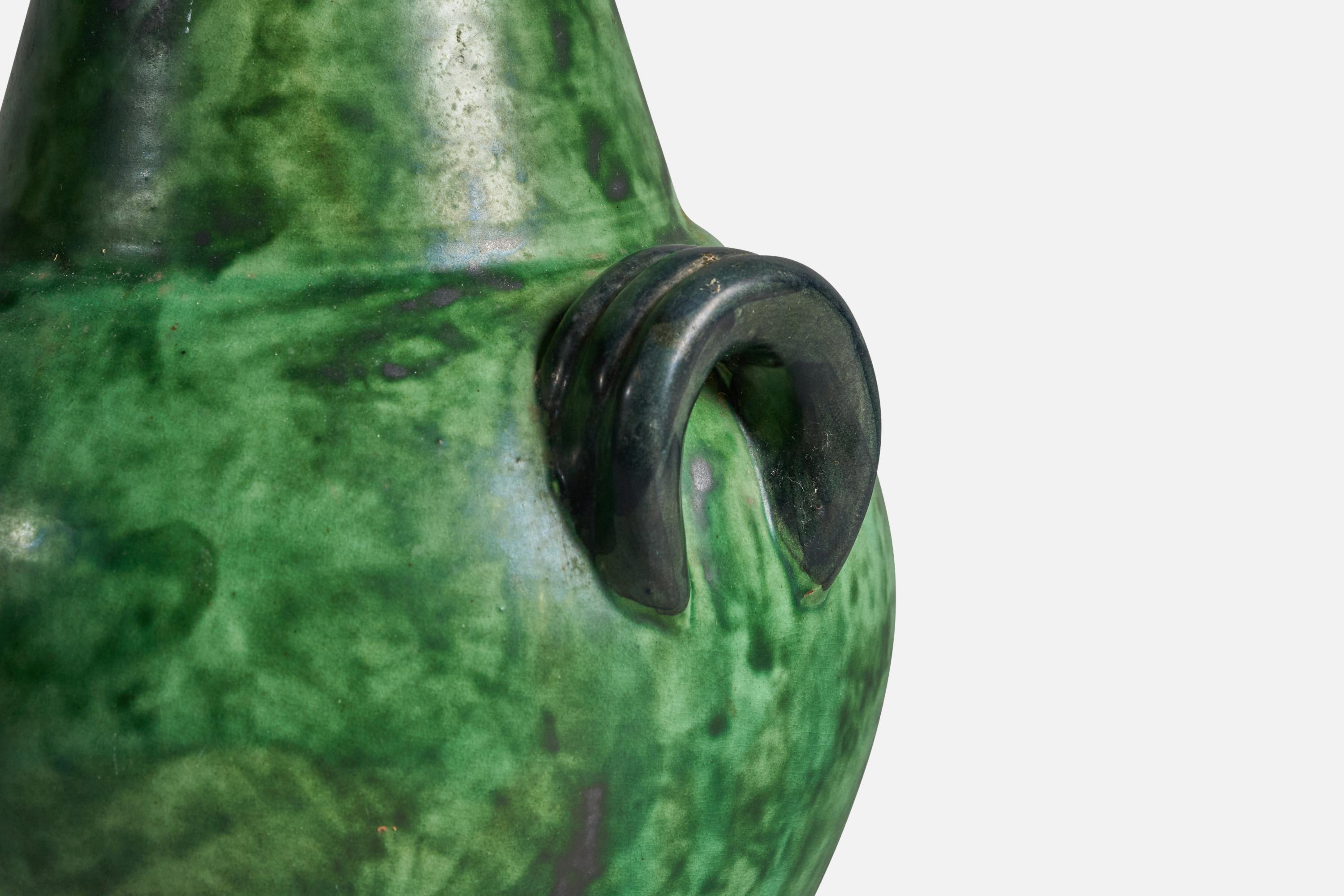 Metà XX secolo Erik Mornils, Vaso, Terracotta, Svezia, anni '1930 in vendita