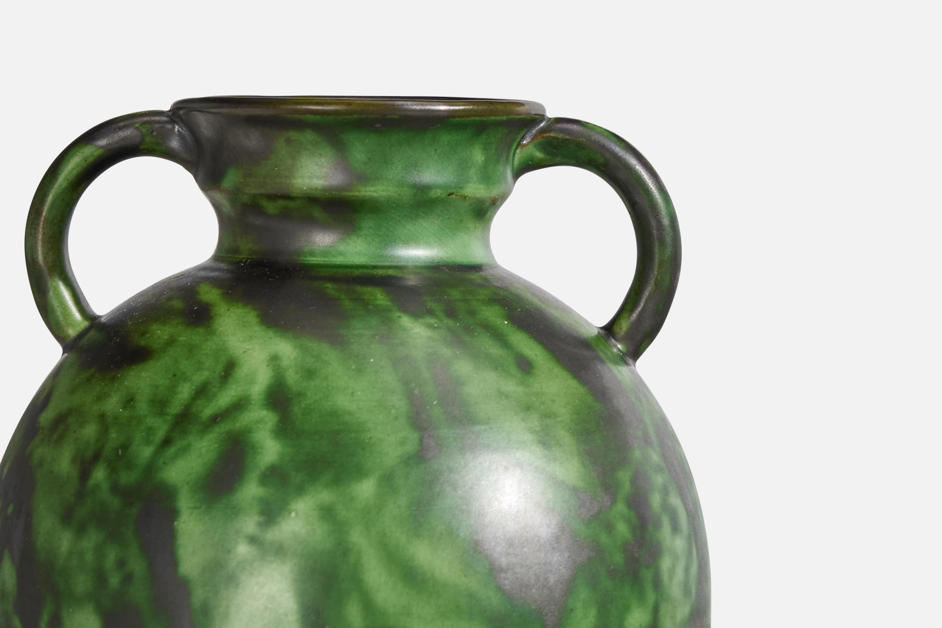 Metà XX secolo Erik Mornils, Vaso, Terracotta, Svezia, anni '1930 in vendita