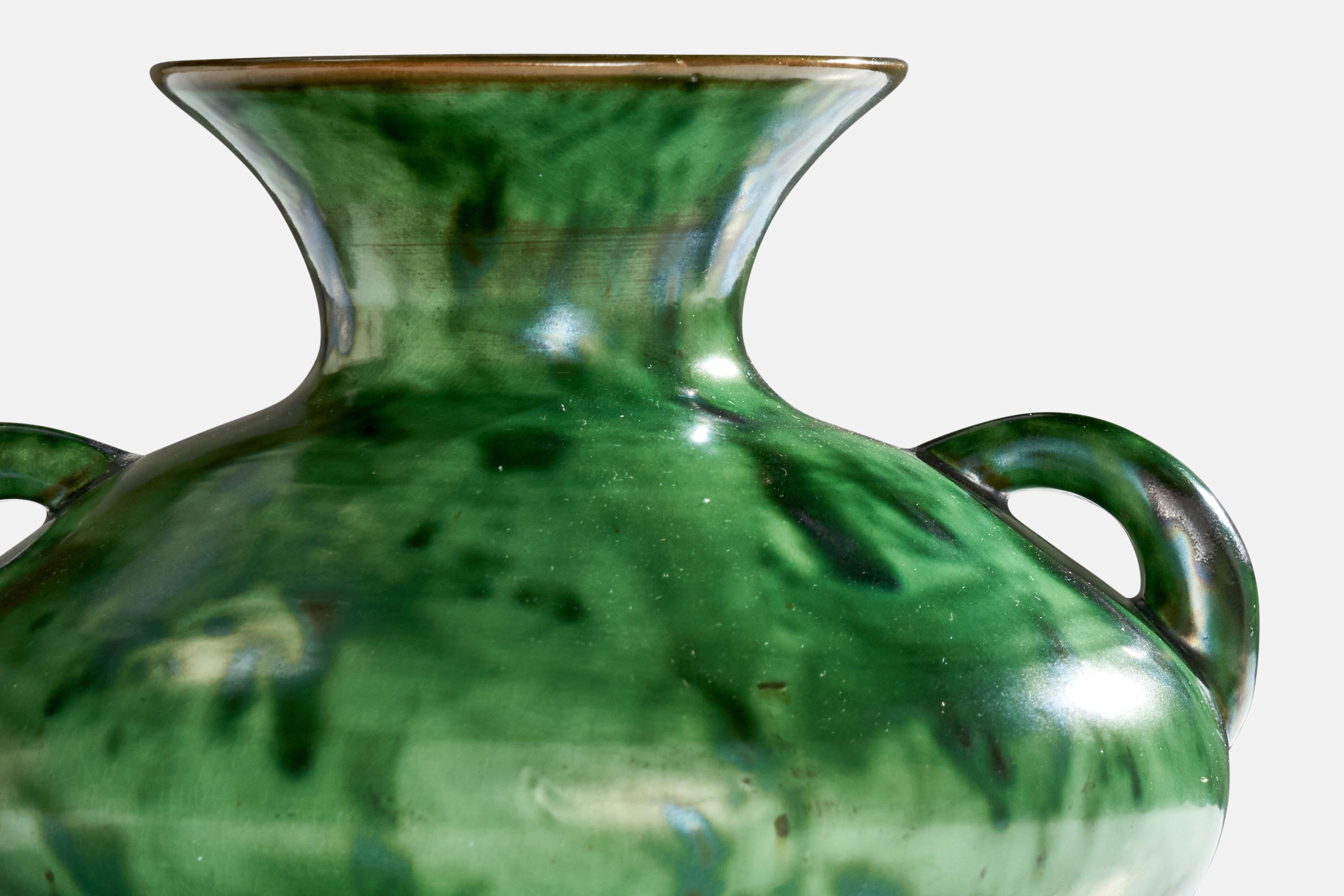 Metà XX secolo Erik Mornils, Vaso, Terracotta, Svezia, anni '1930 in vendita
