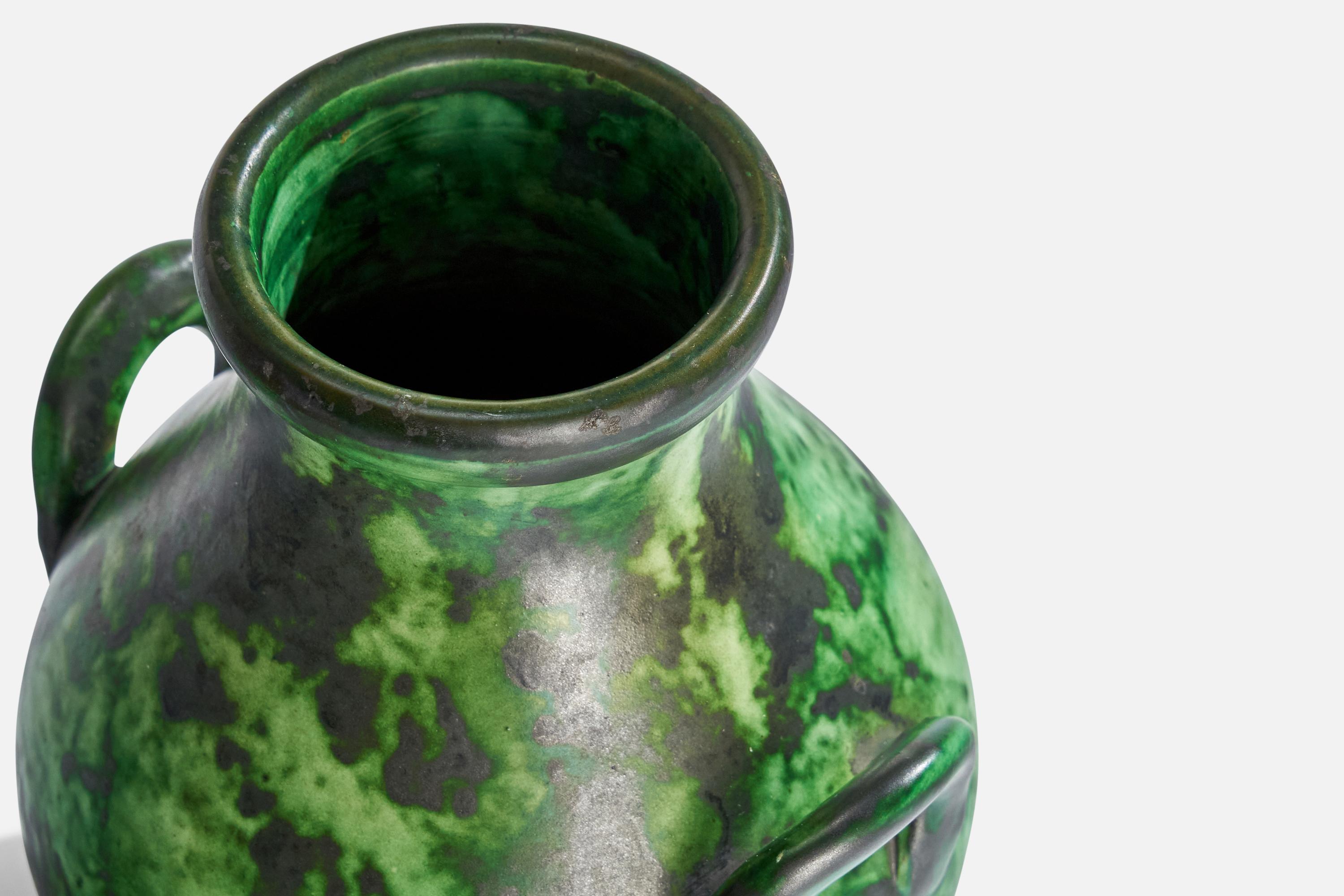 Metà XX secolo Erik Mornils, Vaso, Terracotta, Svezia, anni '1930 in vendita