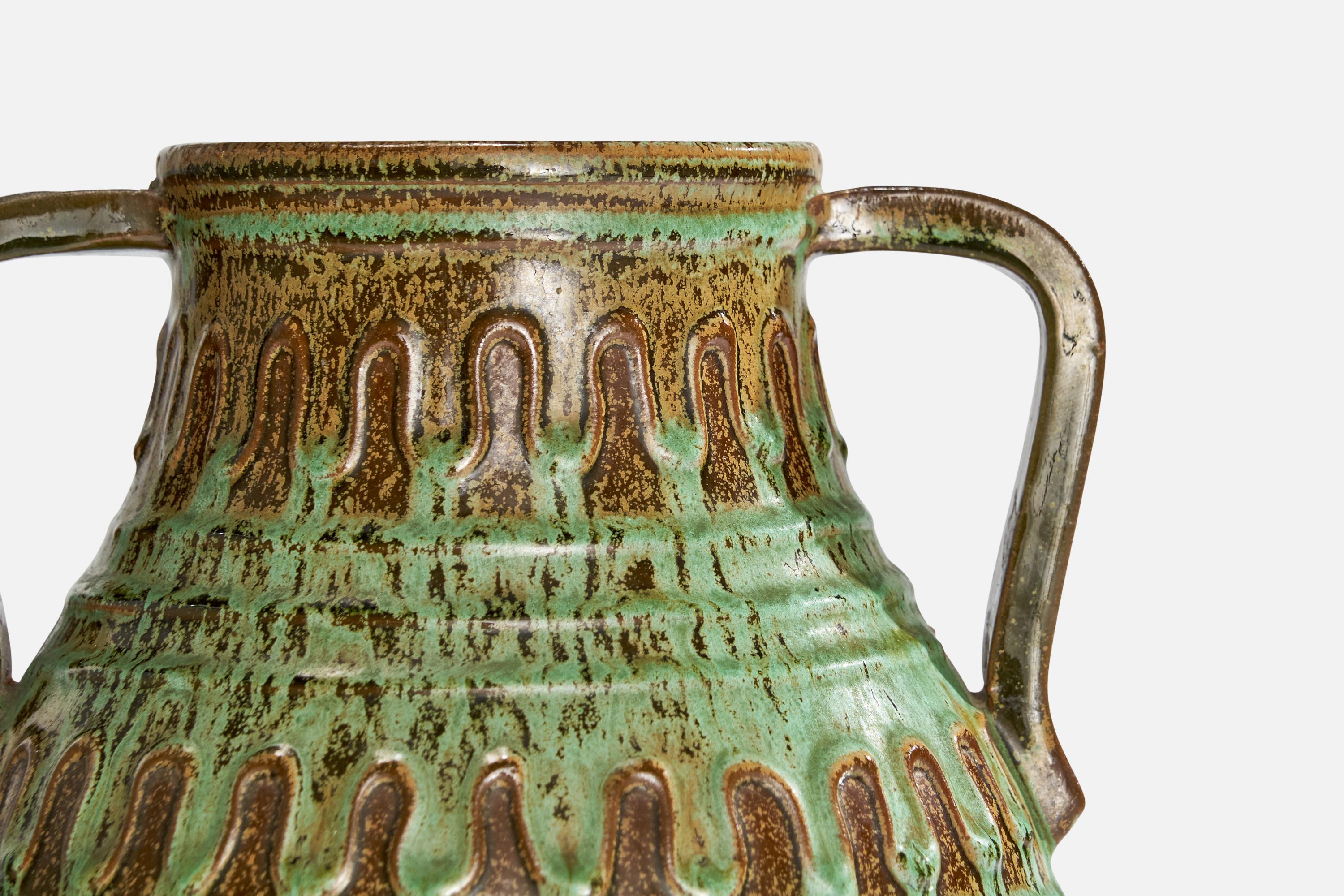 Cotto Erik Mornils, Vaso, Terracotta, Svezia, anni '1930 in vendita
