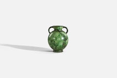 Erik Mornils, Vase, Earthenware, Nittsjö Sweden, 1940s