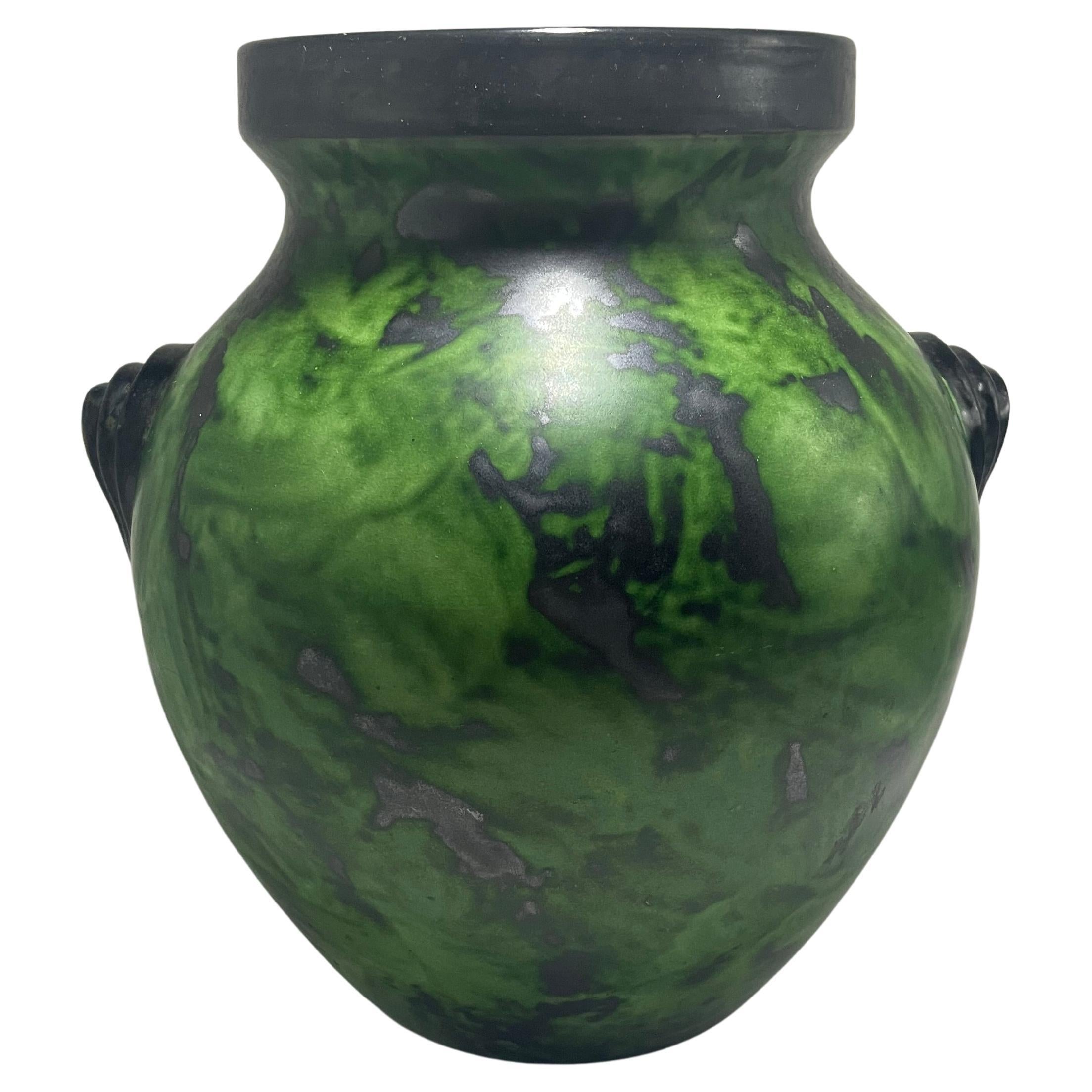 Grand Cheval En Poterie Suédoise Ancienne – Erik Mornils Nittsjö (7 Cm) Peint Main