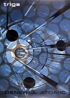 General Dynamics Original Vintage Poster - Triga General Atomic by Erik Nitsche