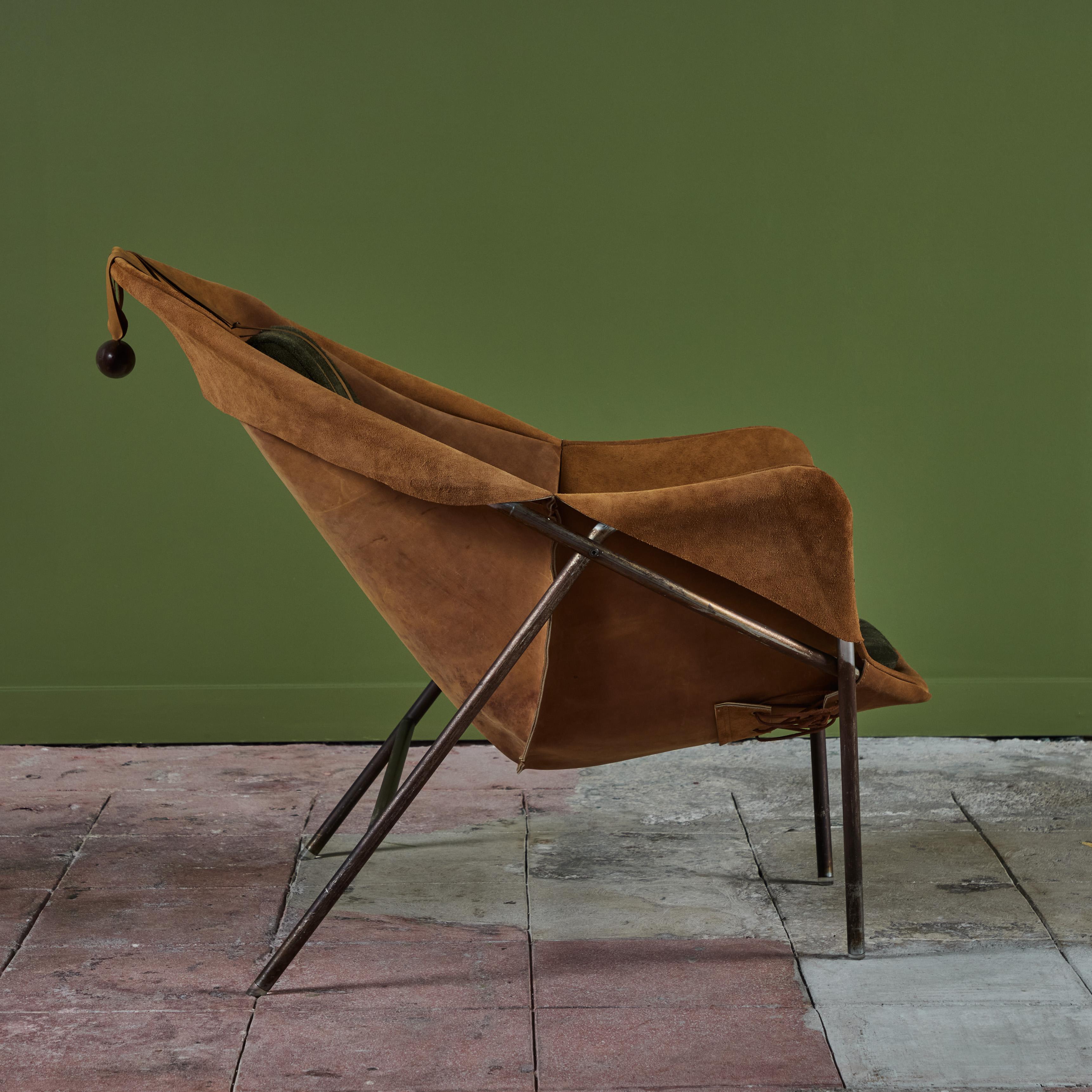 Mid-20th Century Erik Ole Jorgensen BO-360 Leather Lounge Chair for Bovirke For Sale
