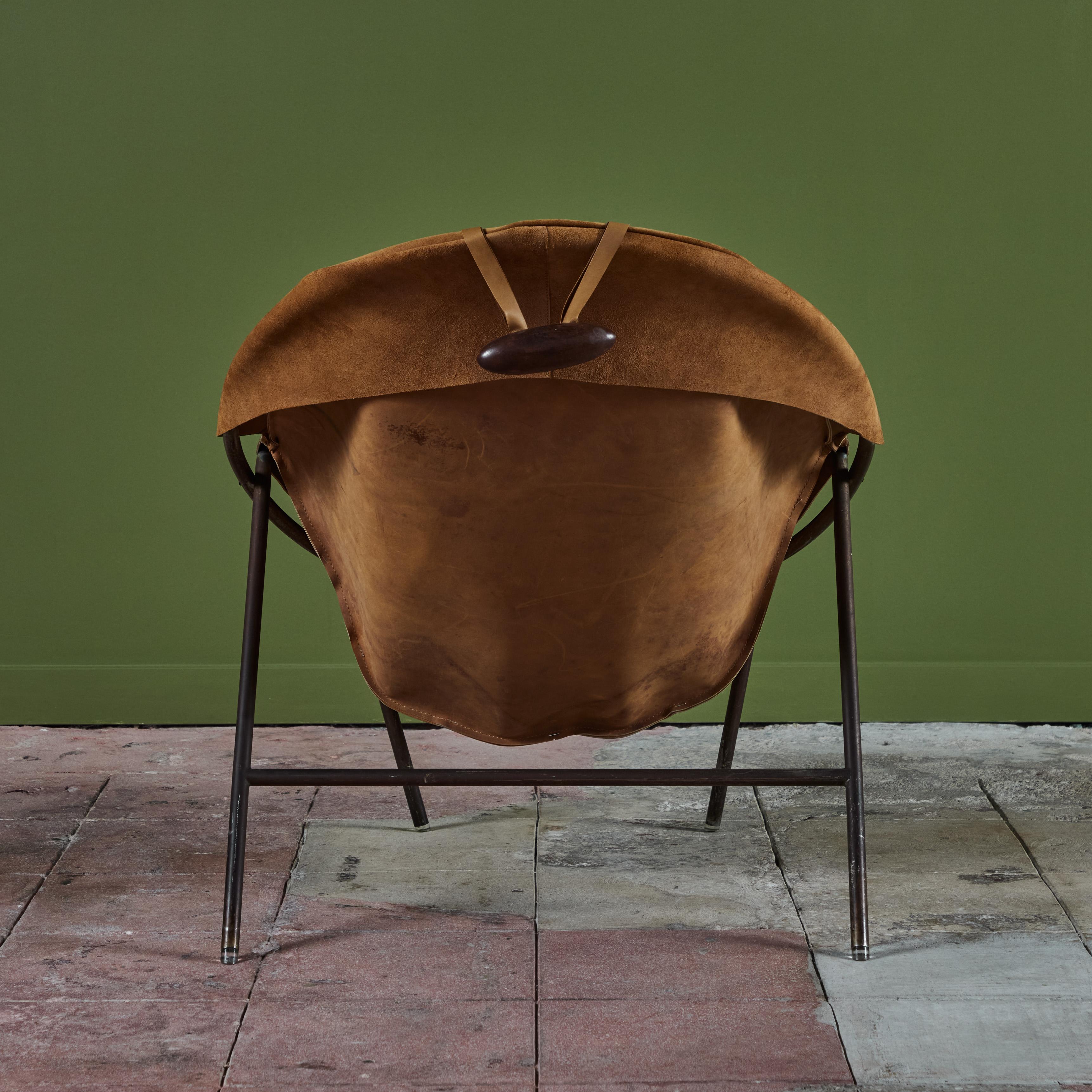Erik Ole Jorgensen BO-360 Leather Lounge Chair for Bovirke For Sale 1