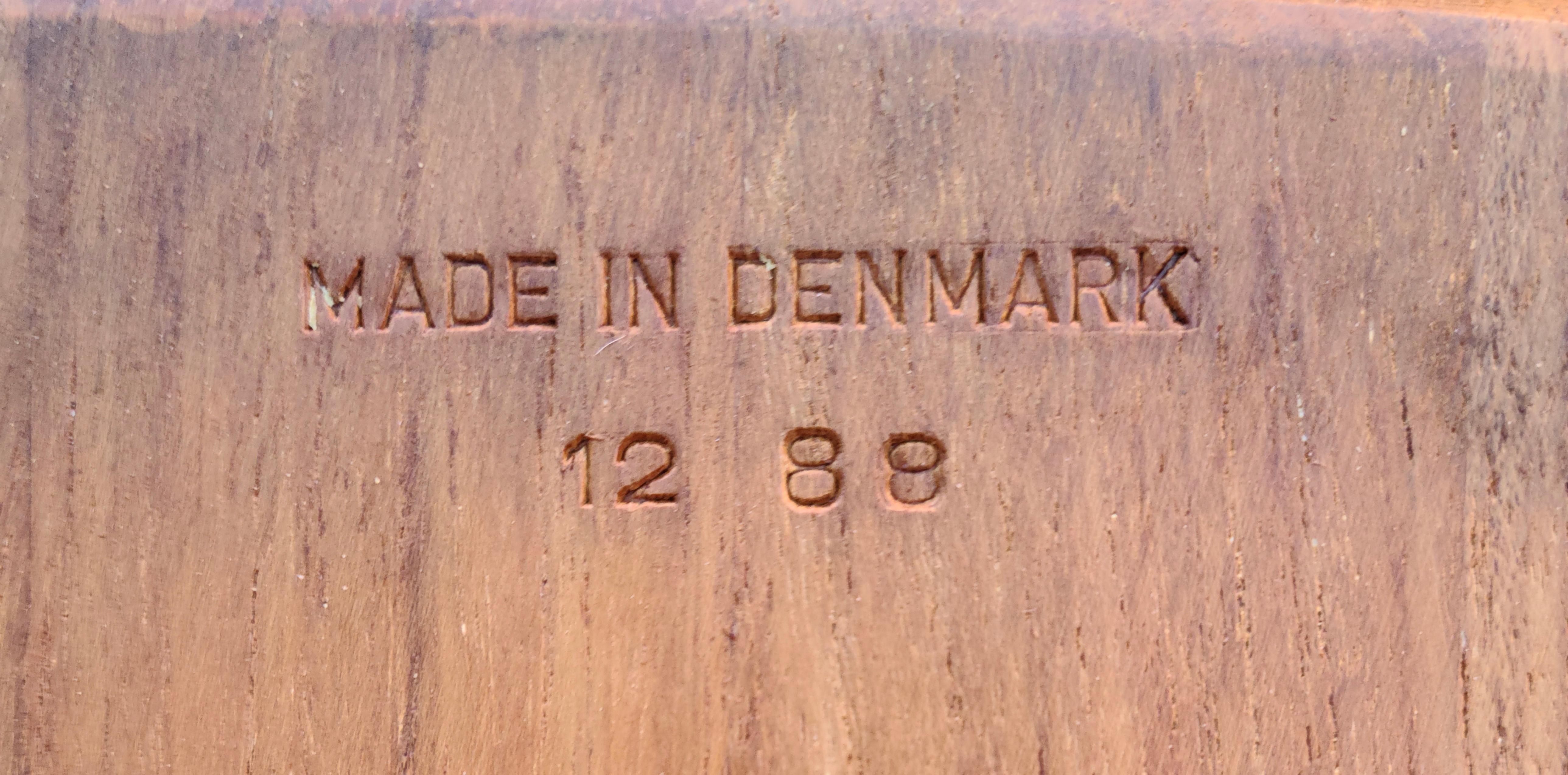 Sedia da pranzo Erik Ole Jorgensen in teak Danimarca in vendita 3