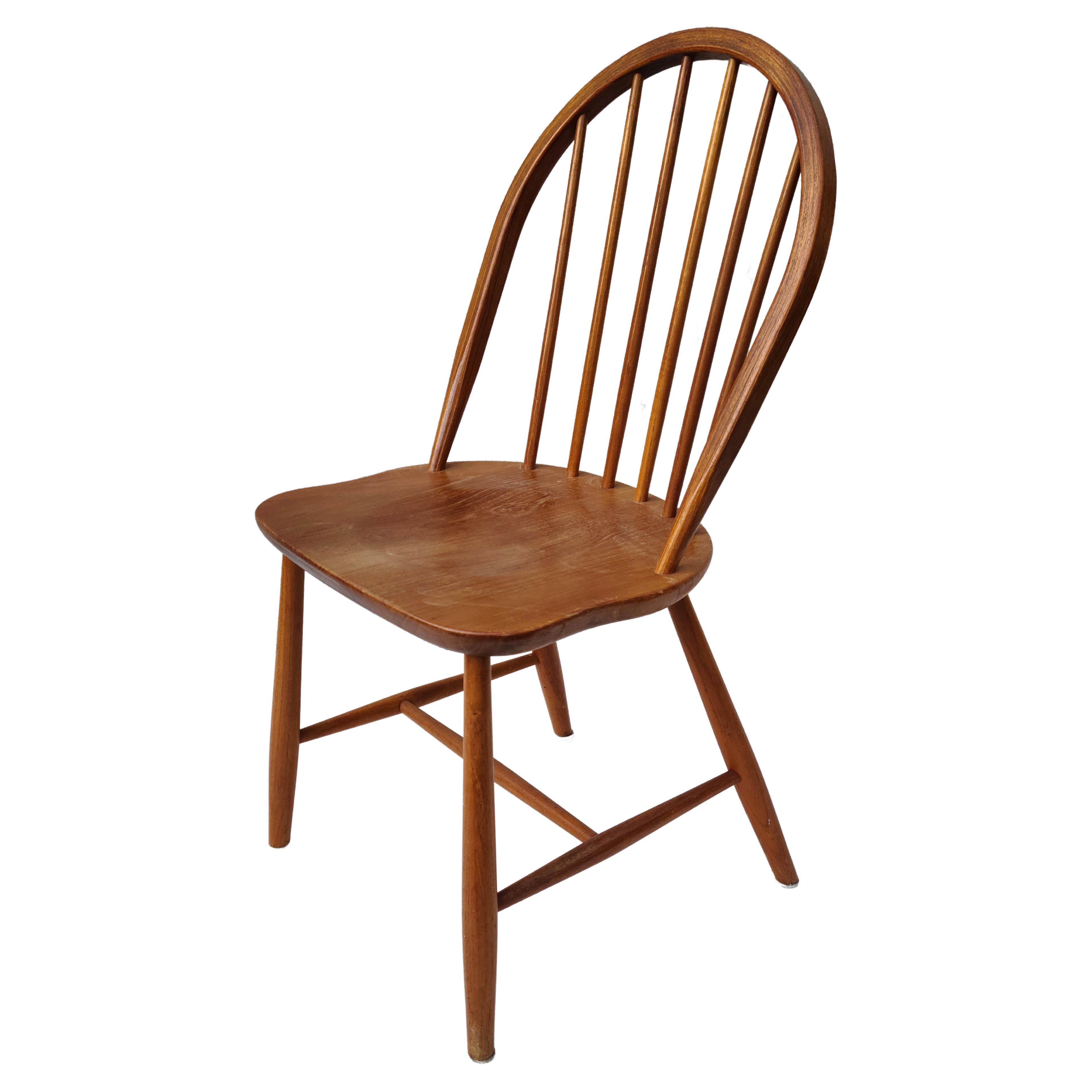 Sedia da pranzo Erik Ole Jorgensen in teak Danimarca