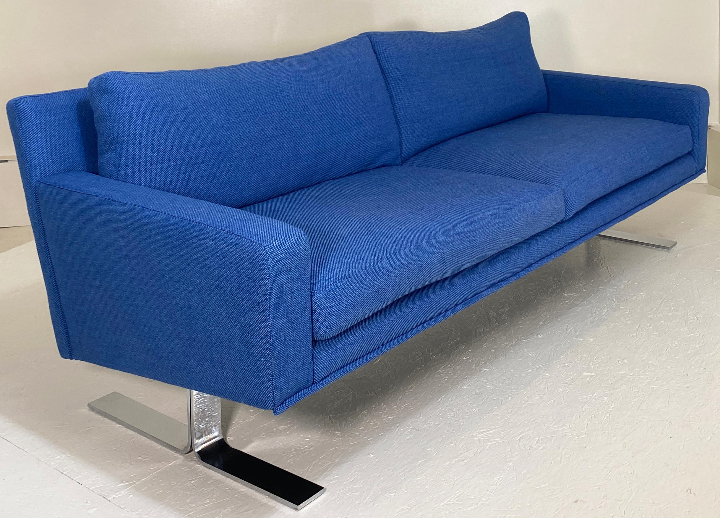 Mid-20th Century Erik Ole Jorgensen for DUX Sofa with Down Cushions in Knoll Fabric For Sale