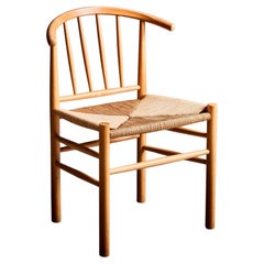 Erik Ole Jorgensen J151 Sedia con sedile in corda di carta Danimarca anni '60