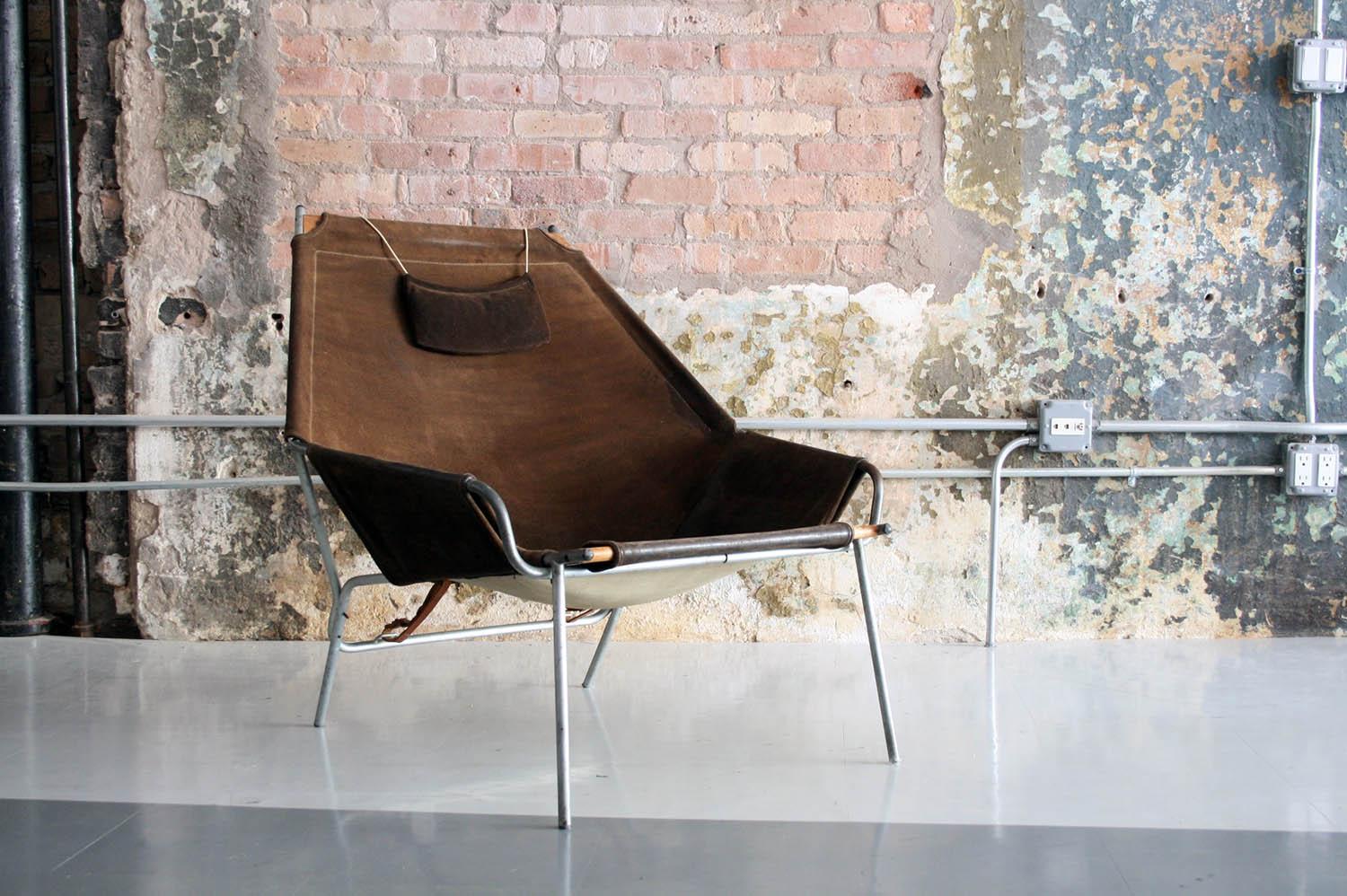 Mid-Century Modern Erik Ole Jorgensen Rare Lounge Chair for Bovirke, Denmark, 1953