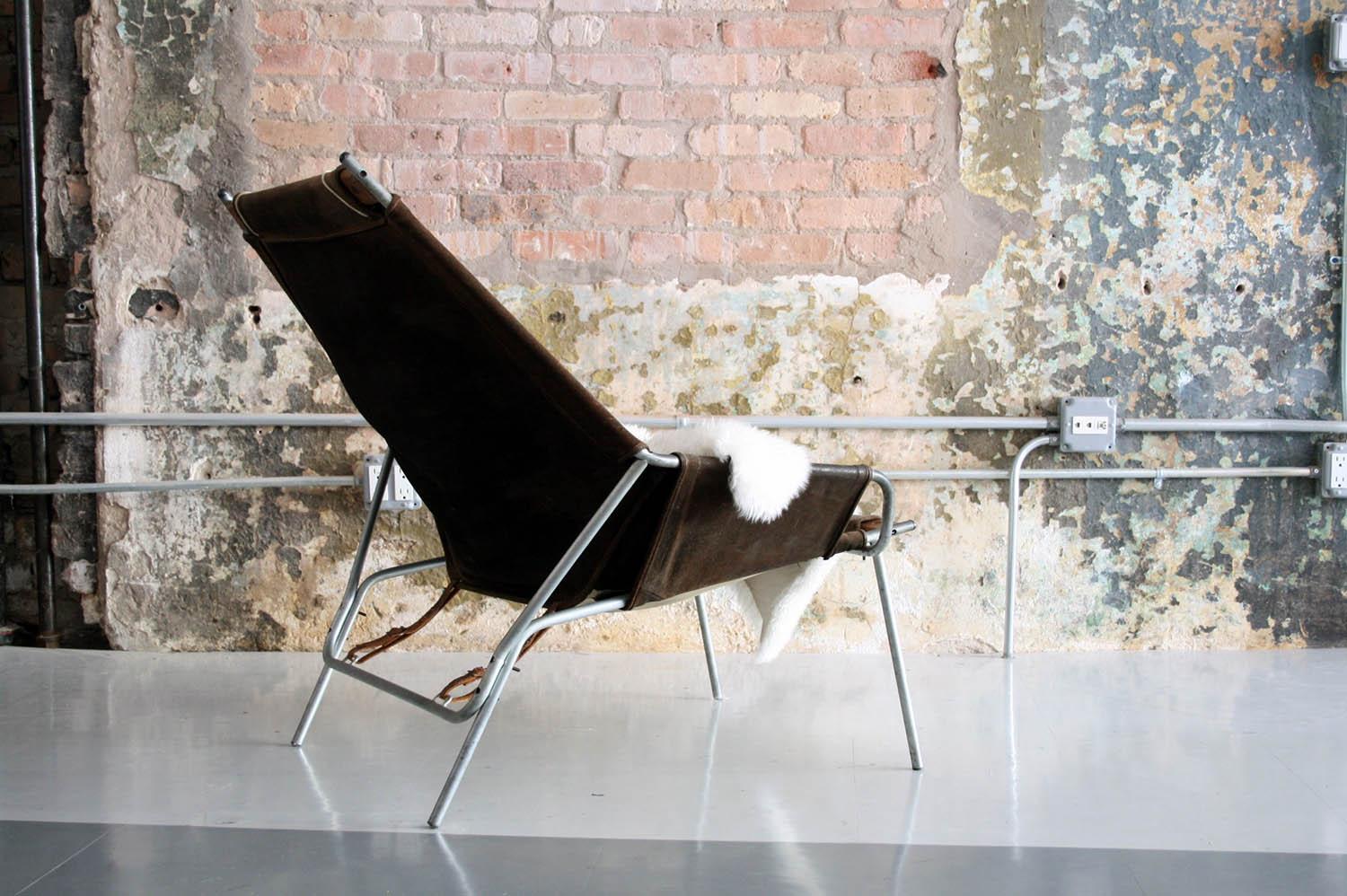 Italian Erik Ole Jorgensen Rare Lounge Chair for Bovirke, Denmark, 1953