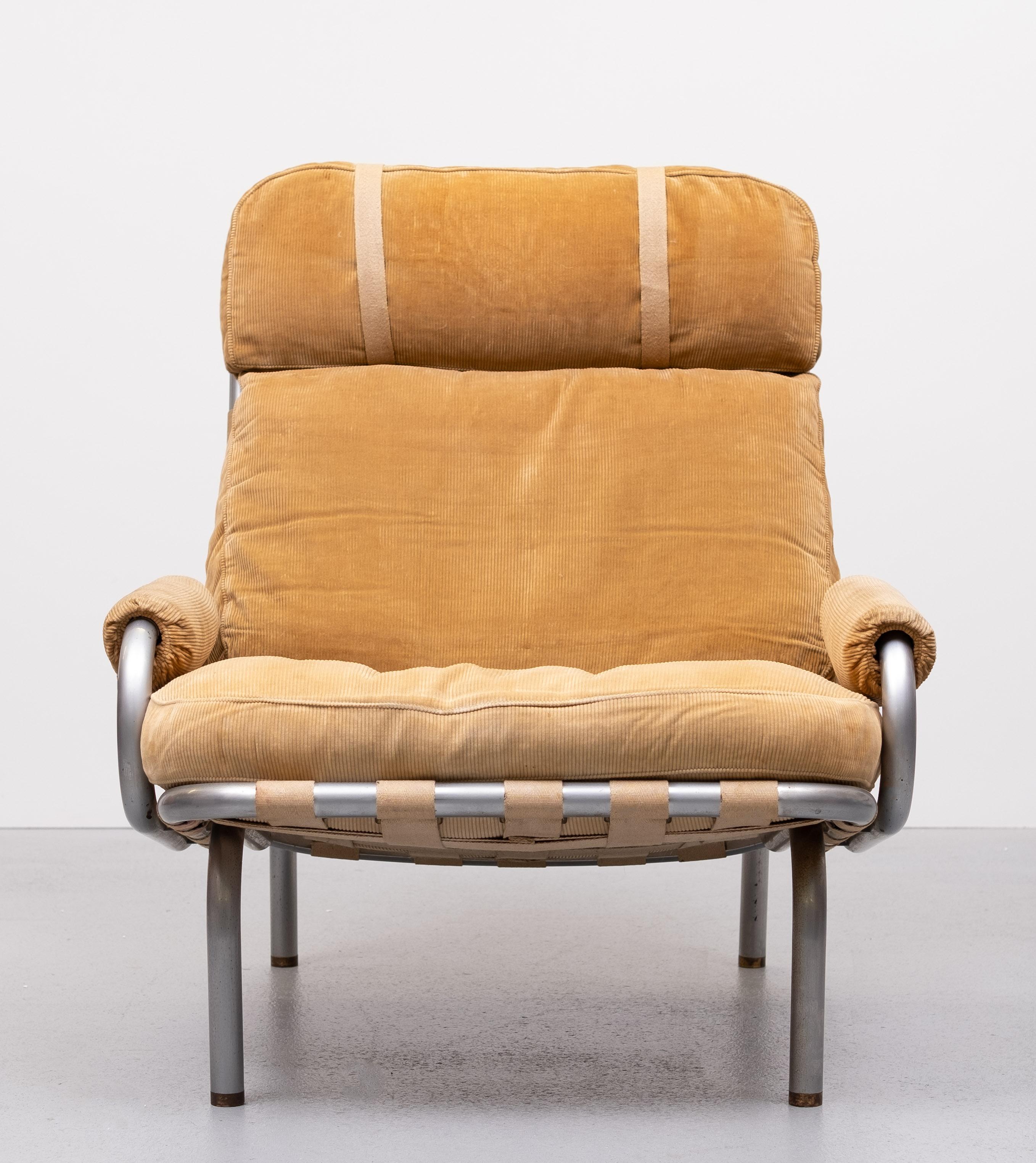 Mid-Century Modern Erik Ole Jòrgensen  Ripcord lounge chair Denmark 1960   For Sale
