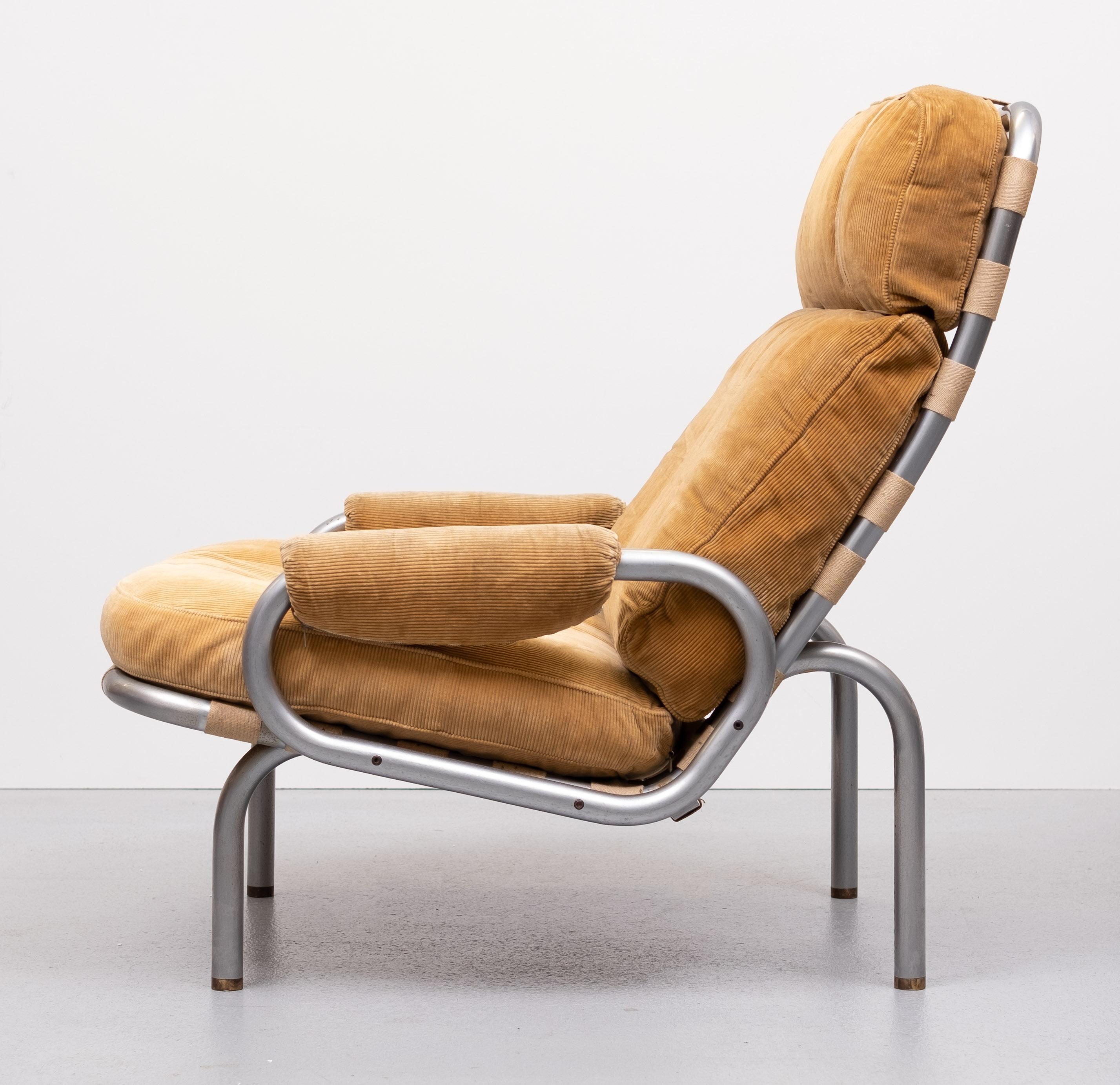 Erik Ole Jòrgensen  Ripcord lounge chair Denmark 1960   In Good Condition For Sale In Den Haag, NL