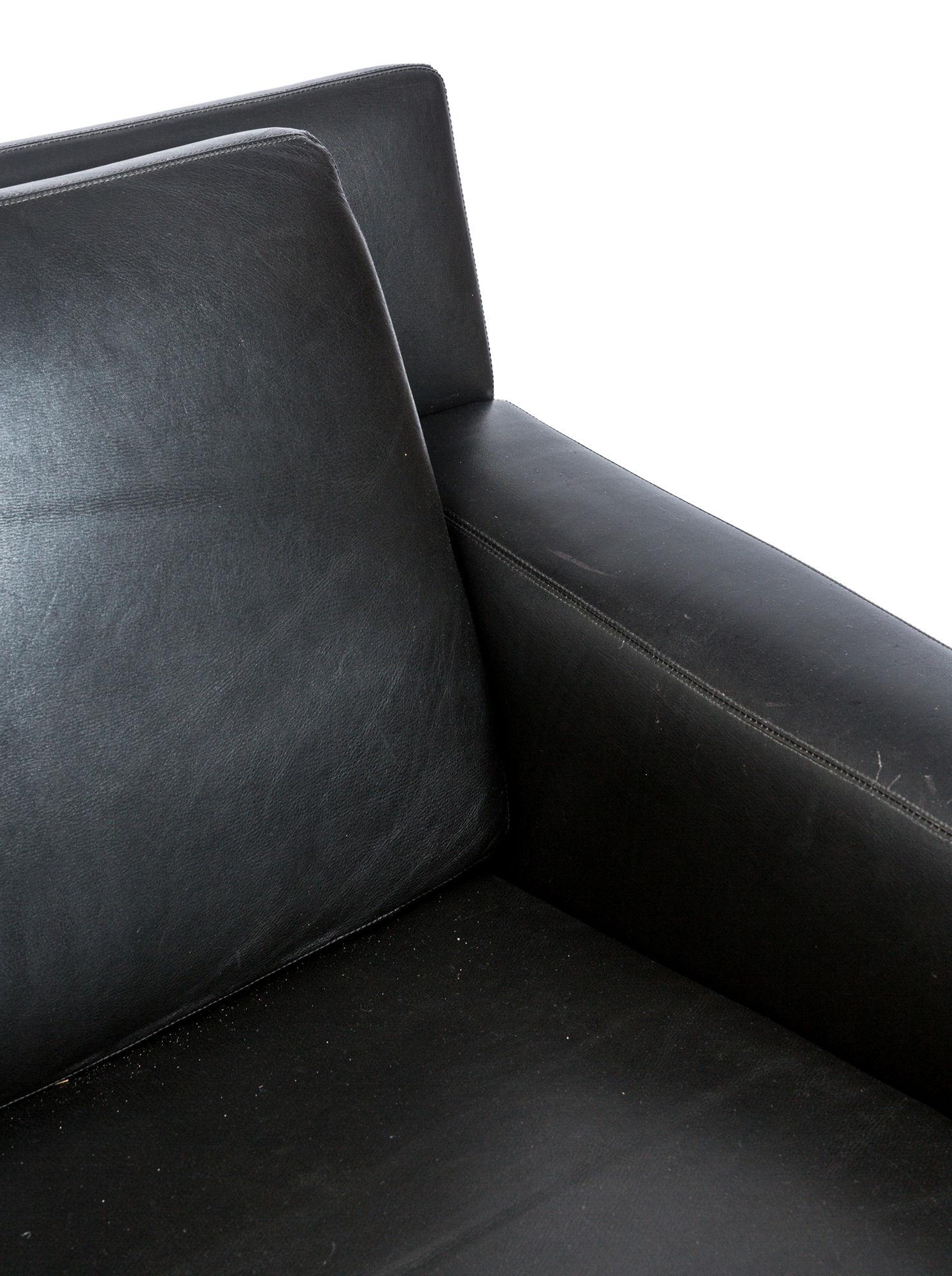 Erik Ole Jørgensen Lounge Chair in Black Leather and Brazilian Rosewood In Good Condition For Sale In Montclair, NJ