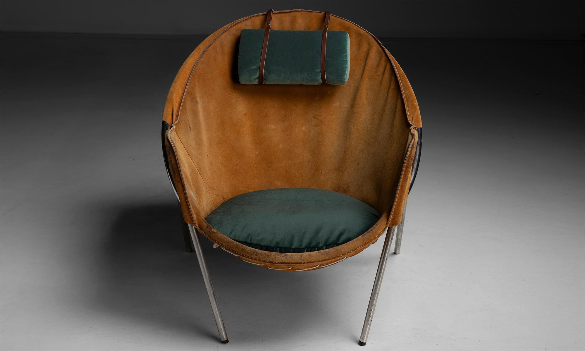 Cuir Salon Erik Ole Jørgensen, Danemark 1950 en vente