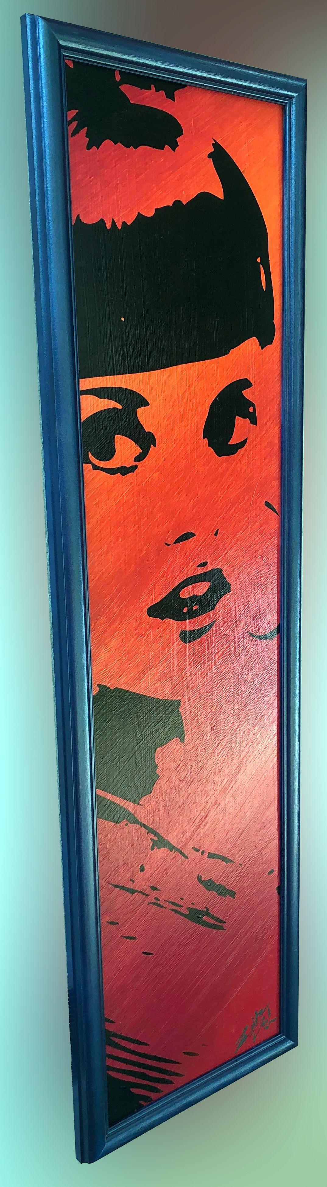 Lilly, Painting, Acrylic on Wood Panel For Sale 2