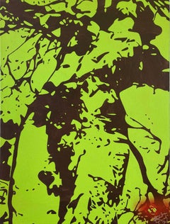 Peinture - arbre nu, acrylique sur toile