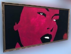 Pink Sensation, Painting, Acrylic on Wood Panel