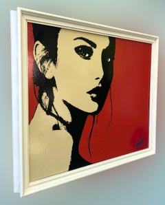 Shes Got the Look, Painting, Oil on Wood Panel