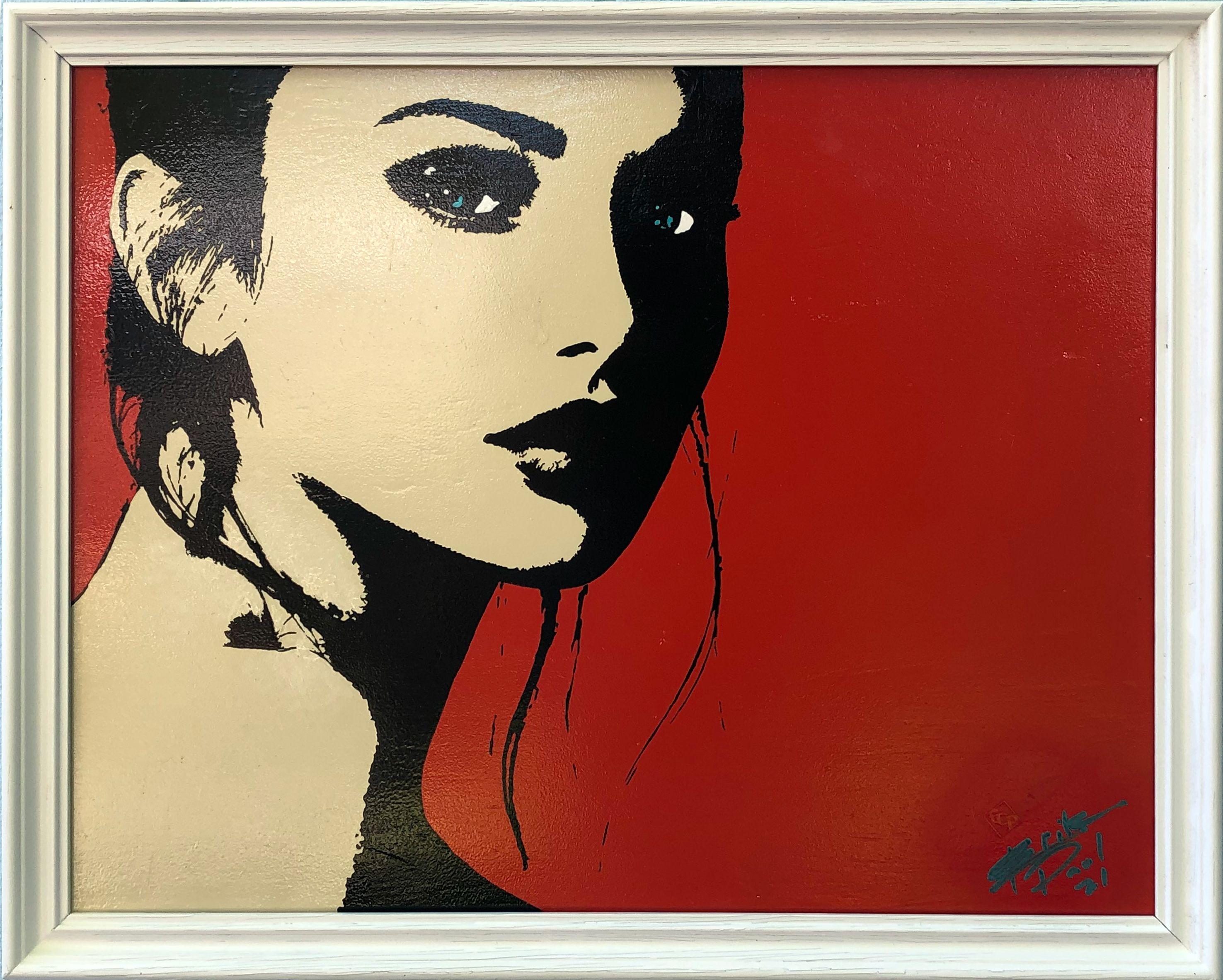 Shes Got the Look, Painting, Oil on Wood Panel For Sale 2