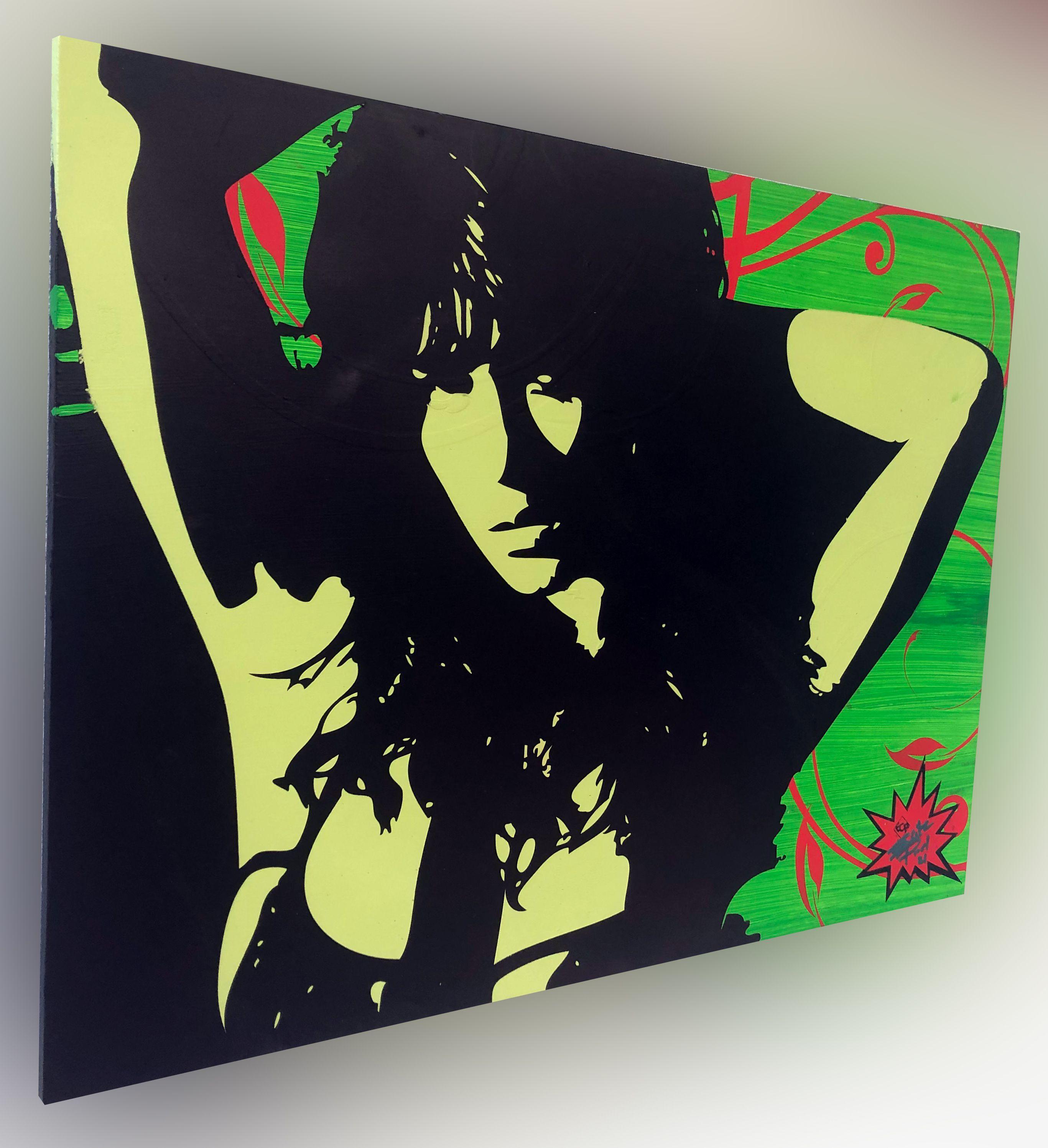 Super Hero, Painting, Oil on Wood Panel For Sale 2