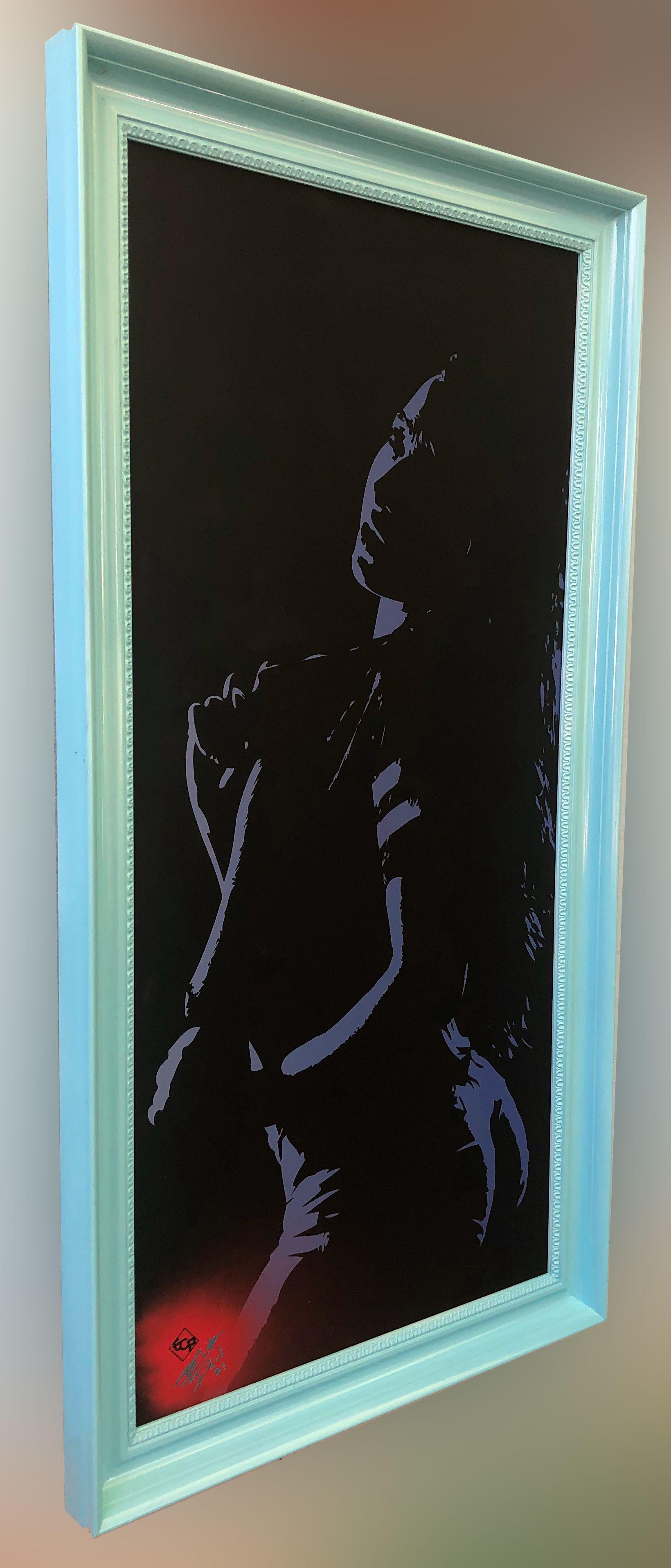 Yes? The Sister painting to contemplation (see my other listings) was done in a cool color as Contemplation was in warm reds and orange colors. You see the model look back at the viewer almost asking Yes? Can I help you? Or are you just looking? A