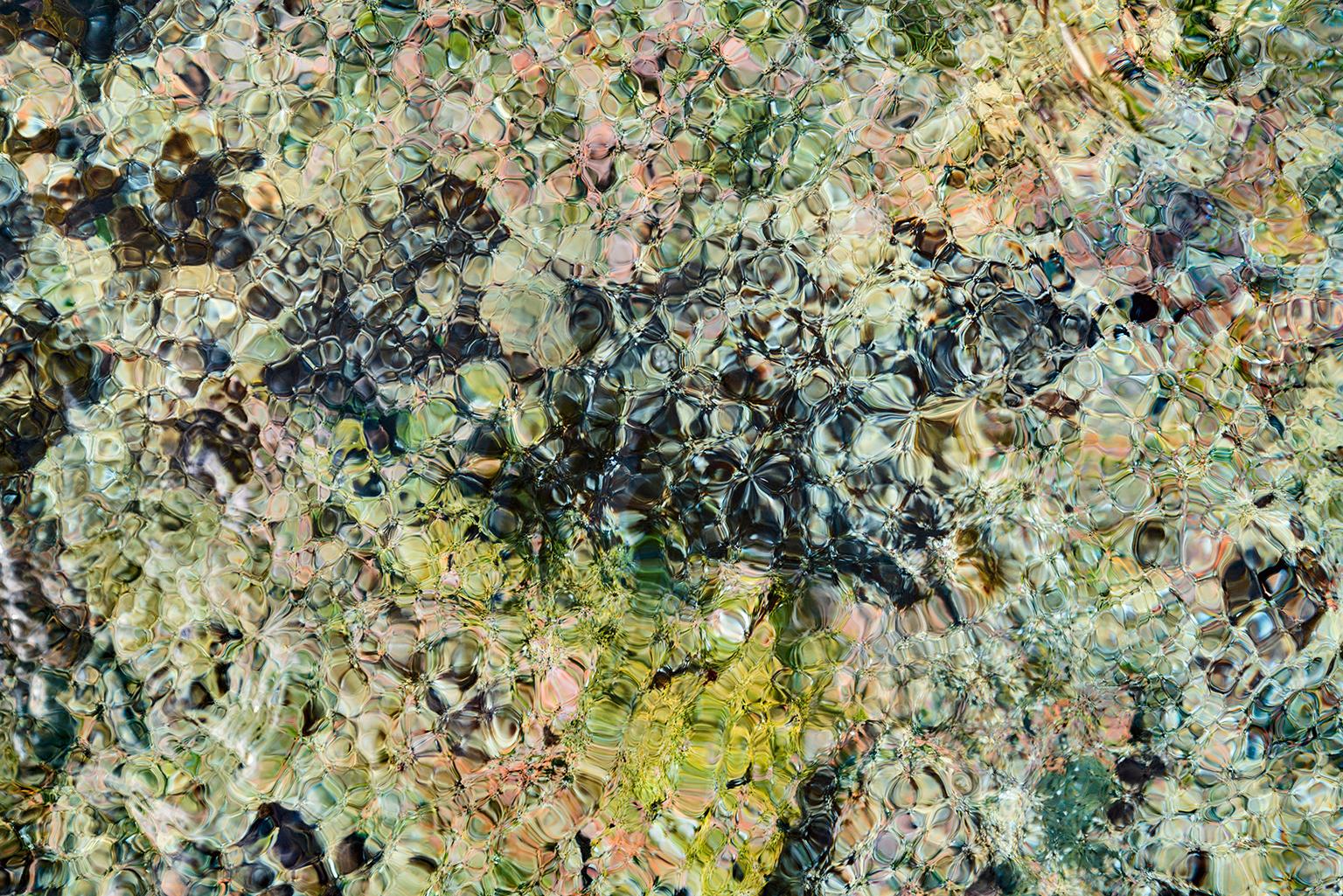 Reef - X Großformatfotografie von Sonnenspiegelungen auf einem Korallenriff im Großformat