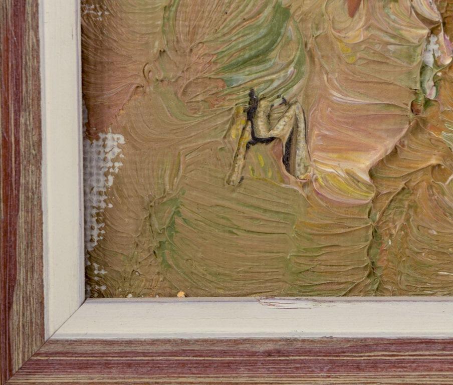 Erik Percy Emricsson. Óleo sobre lienzo. Cuevas de Lummelunda. Composición abstracta. en Excelente estado para la venta en København, Copenhagen