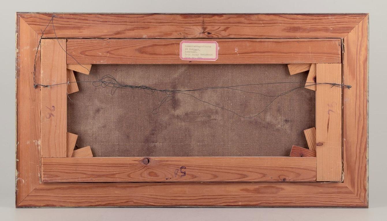 Erik Percy Emricsson. Óleo sobre lienzo. Cuevas de Lummelunda. Composición abstracta. mediados del siglo XX en venta