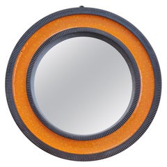 Miroir rond en céramique Erik Reiff pour Knabstrup, Danemark