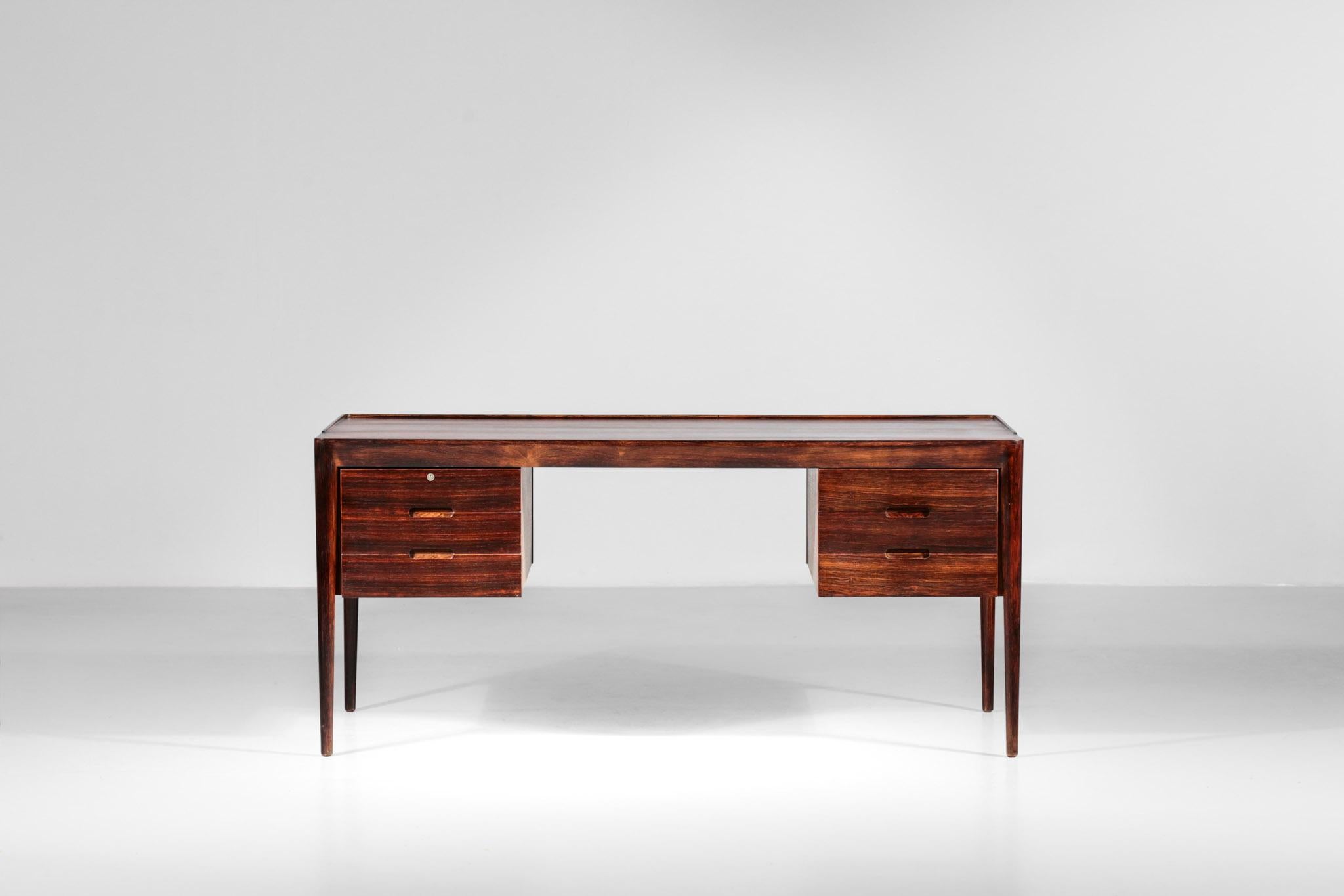 Erik Riisager Hansen Desk in Rosewood by Haslev Møbelsnedkeri, Denmark 5