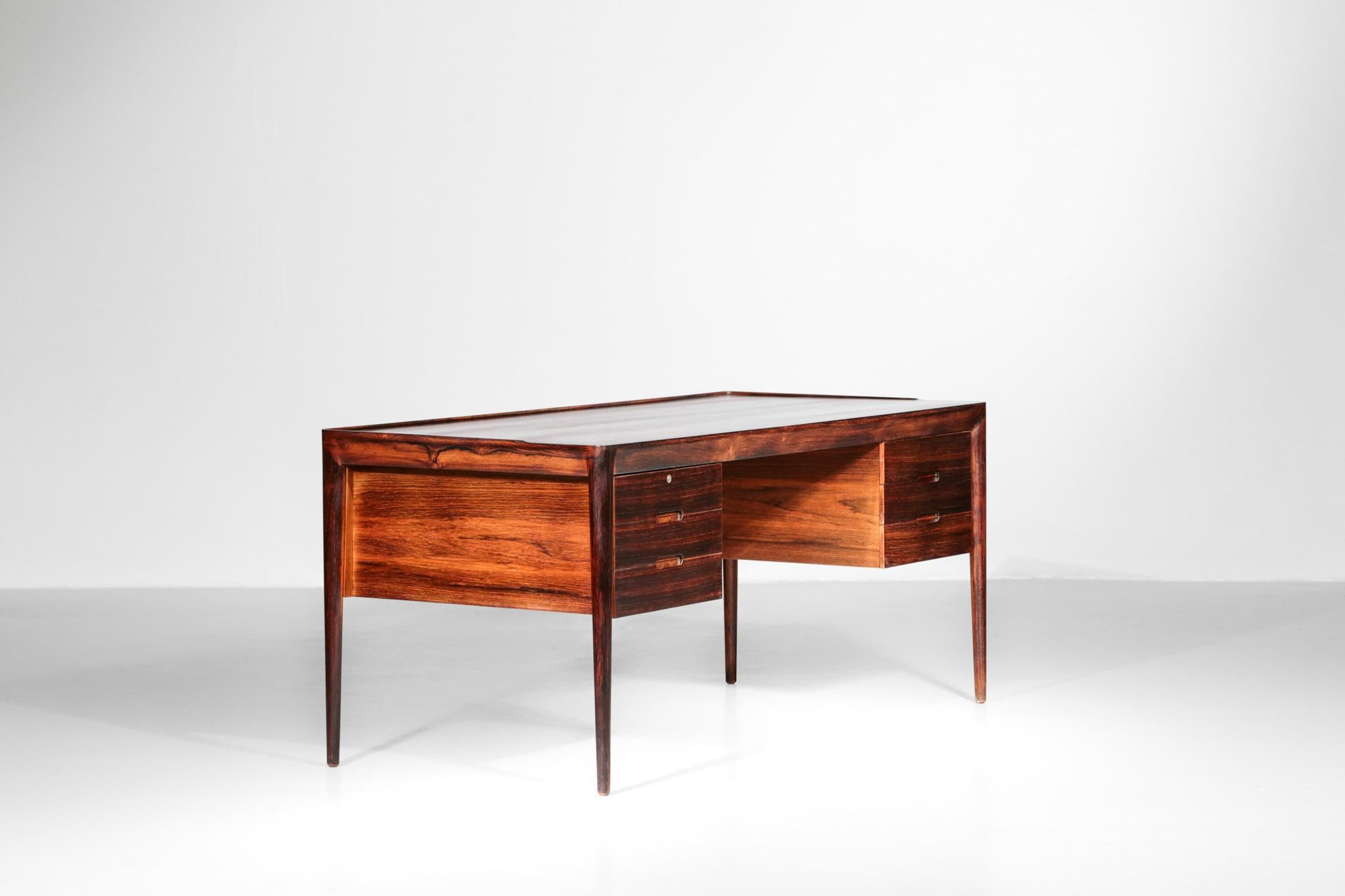 Erik Riisager Hansen Desk in Rosewood by Haslev Møbelsnedkeri, Denmark 3