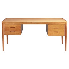 Erik Riisager Hansen Oak Writing Desk, c1950s