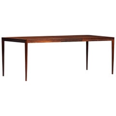 Erik Riisager Hansen Rosewood Dining Table for Haslev Mobler
