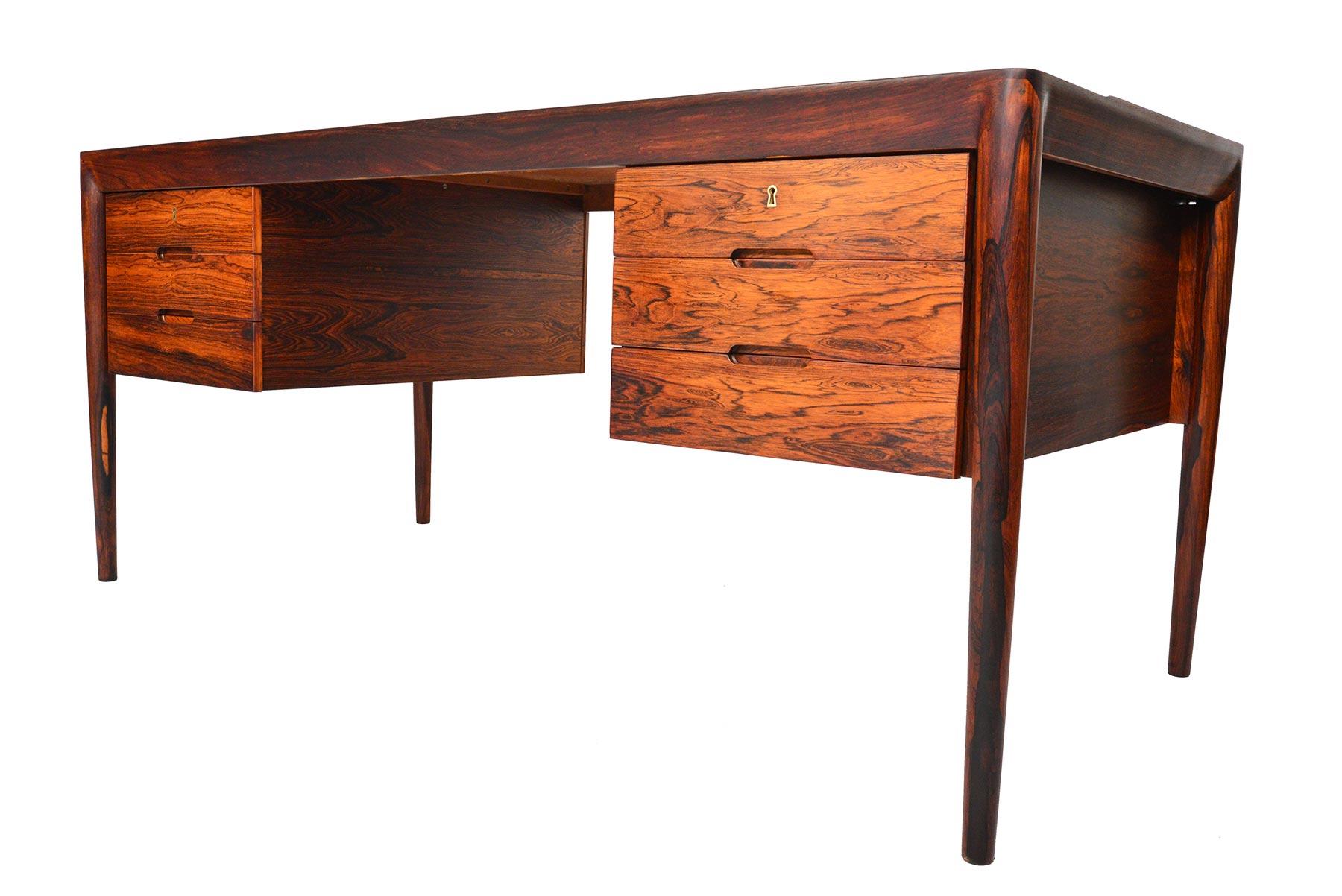 20th Century Erik Riisager Hansen Rosewood Executive Desk