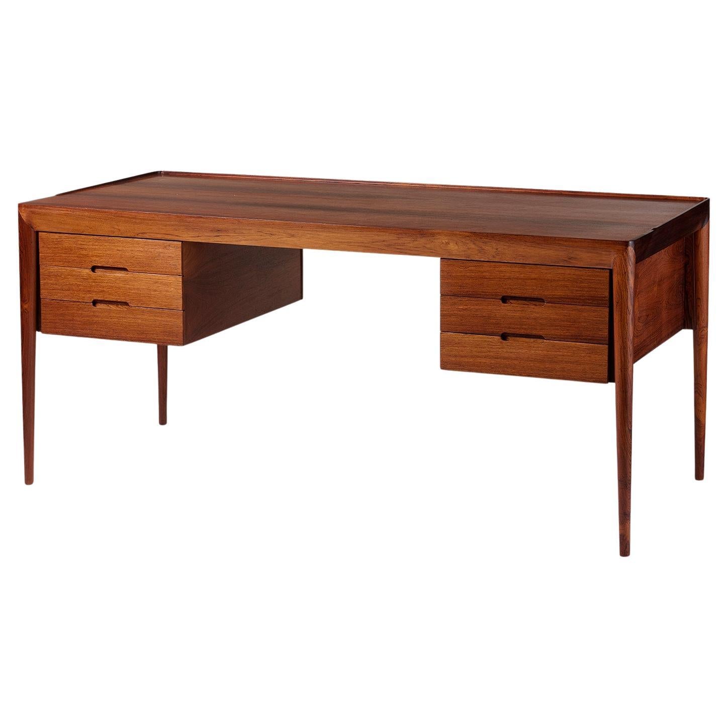 Erik Risager-Hansen Danish Rosewood Desk, c1960s
