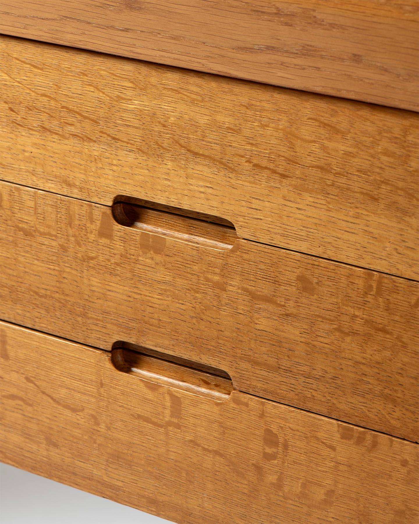 Mid-20th Century Erik Risager Hansen Oak Writing Desk, c1950s For Sale