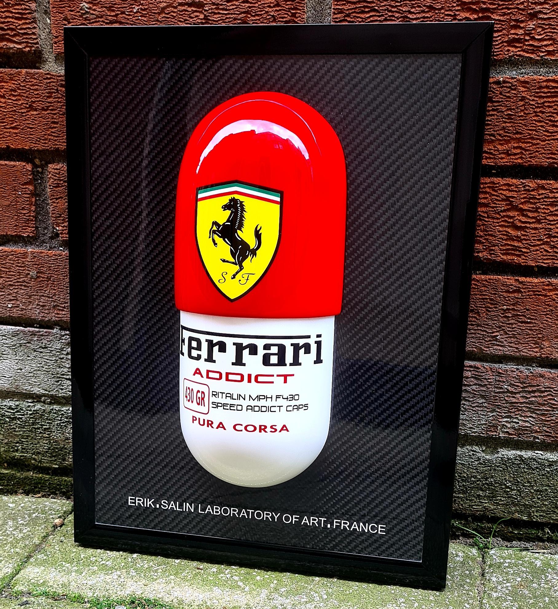 Ferrari Addict Wall Capsule - Mixed Media Art by Erik Salin