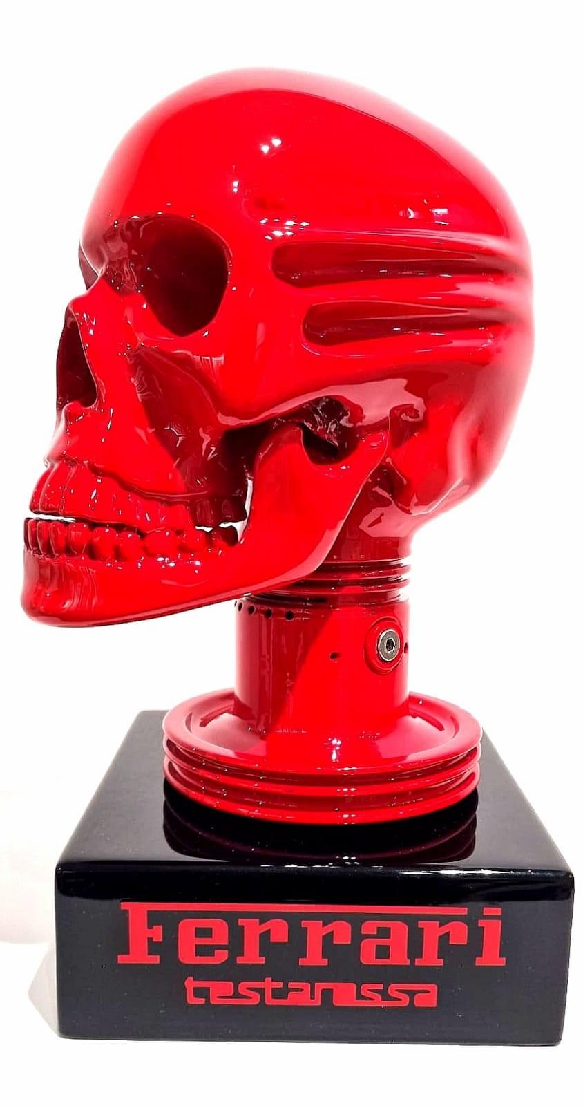 Erik Salin Still-Life Sculpture - Ferrari Testarossa Skull