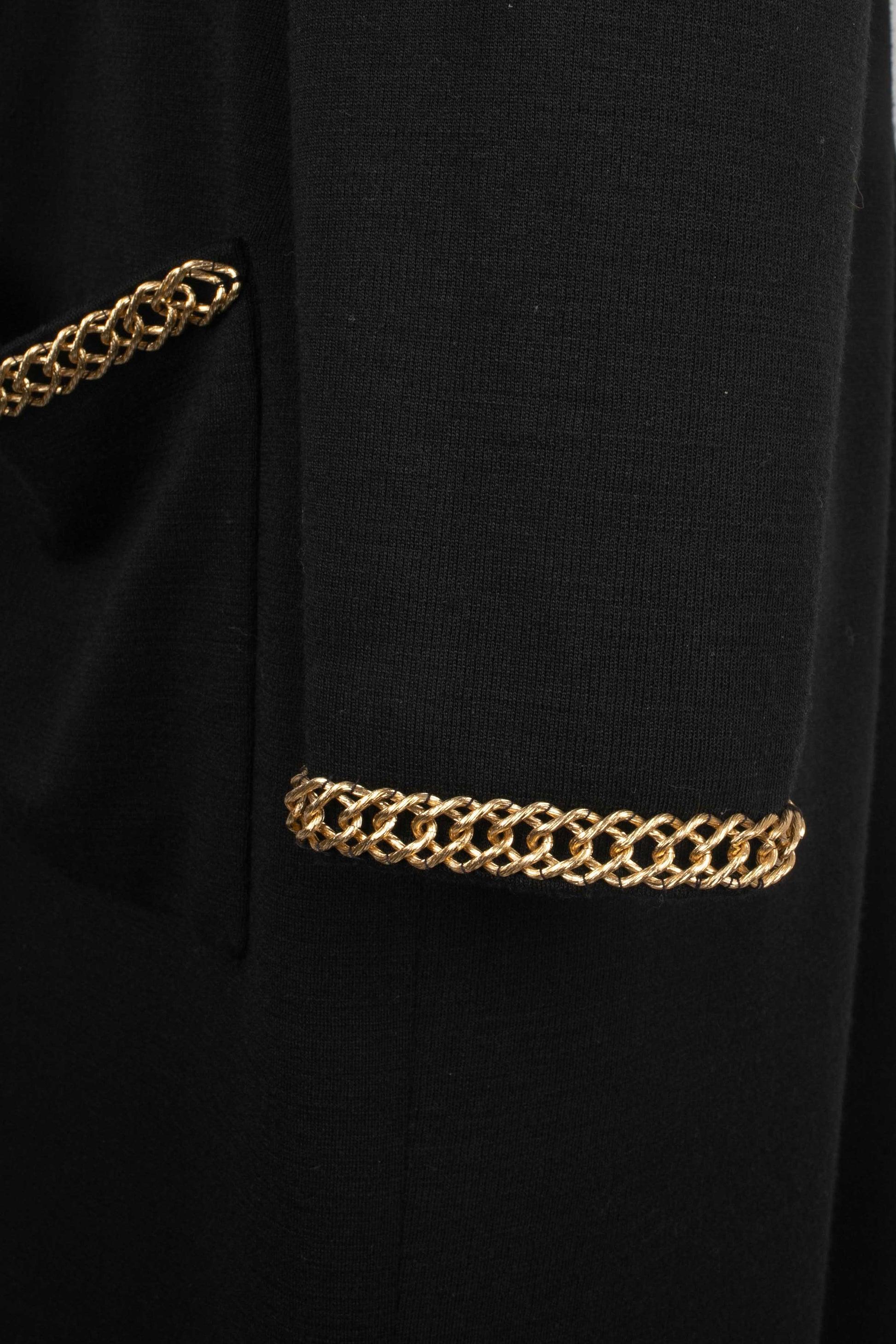 De las mujeres Erik Schaix Vestido vintage de punto negro en venta