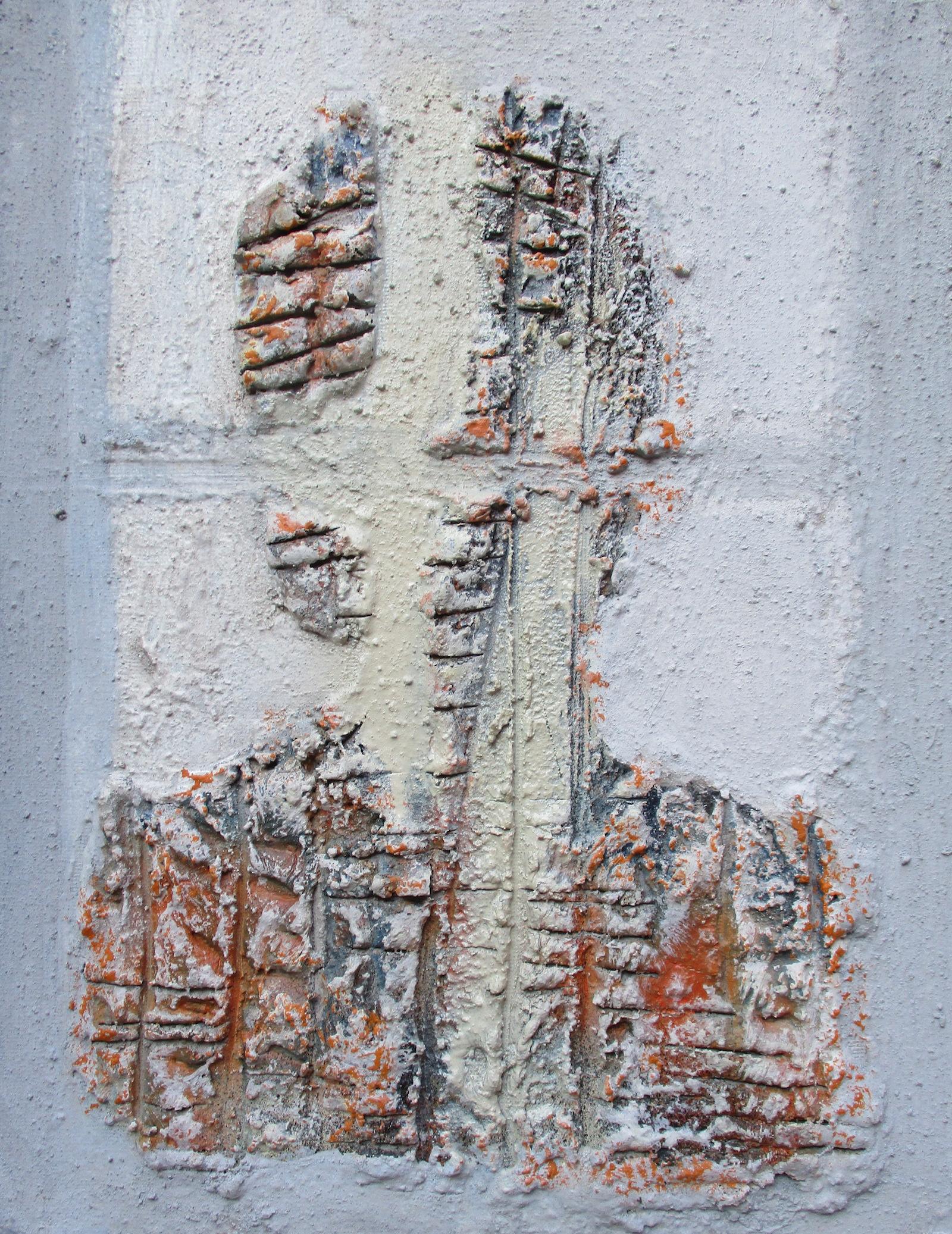 Modernist abstracted Head  - Mixed Media Art by Erik Scholz