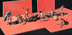 Grotesque Nude Figures in Battle -  like Hieronymus Bosch