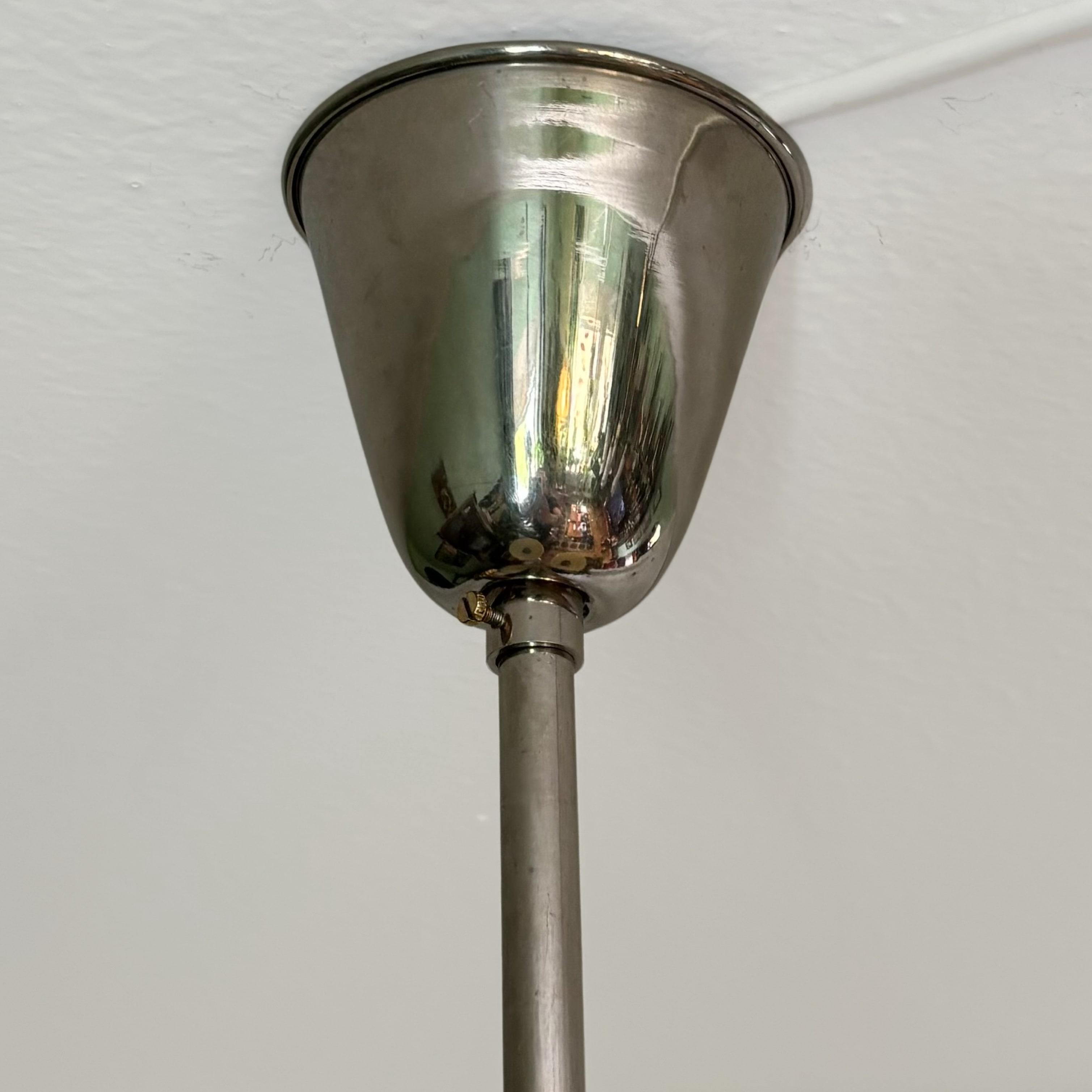 Erik Tidstrand for Nordiska Kompaniet, chandelier pendant lamp, Sweden, 1930s For Sale 4