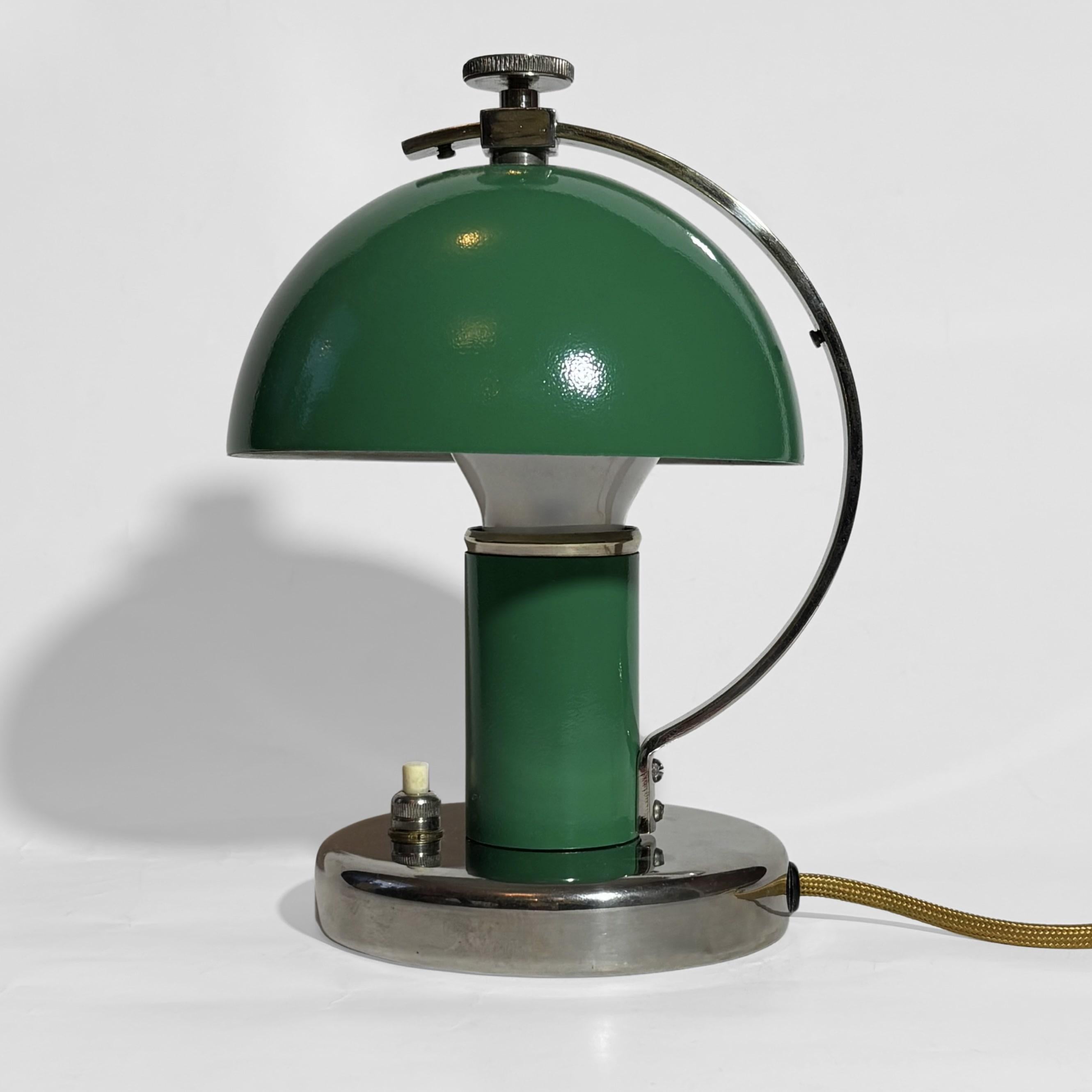 Suédois Erik Tidstrand, lampe de table moderniste 29379, Nordiska Kompaniet, Suède, années 1930 en vente