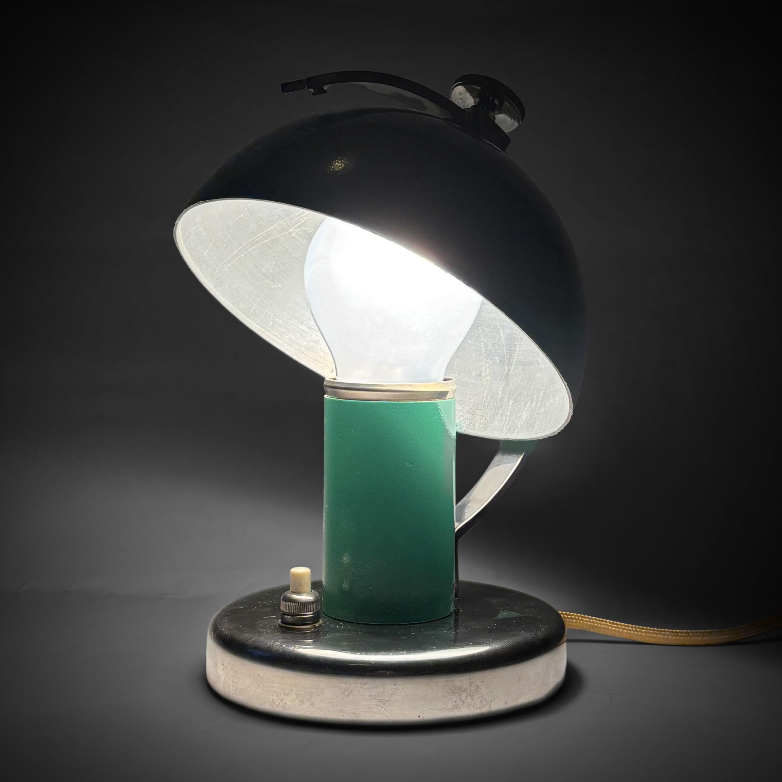 Erik Tidstrand, lampe de table moderniste 29379, Nordiska Kompaniet, Suède, années 1930 Bon état - En vente à Forserum, SE