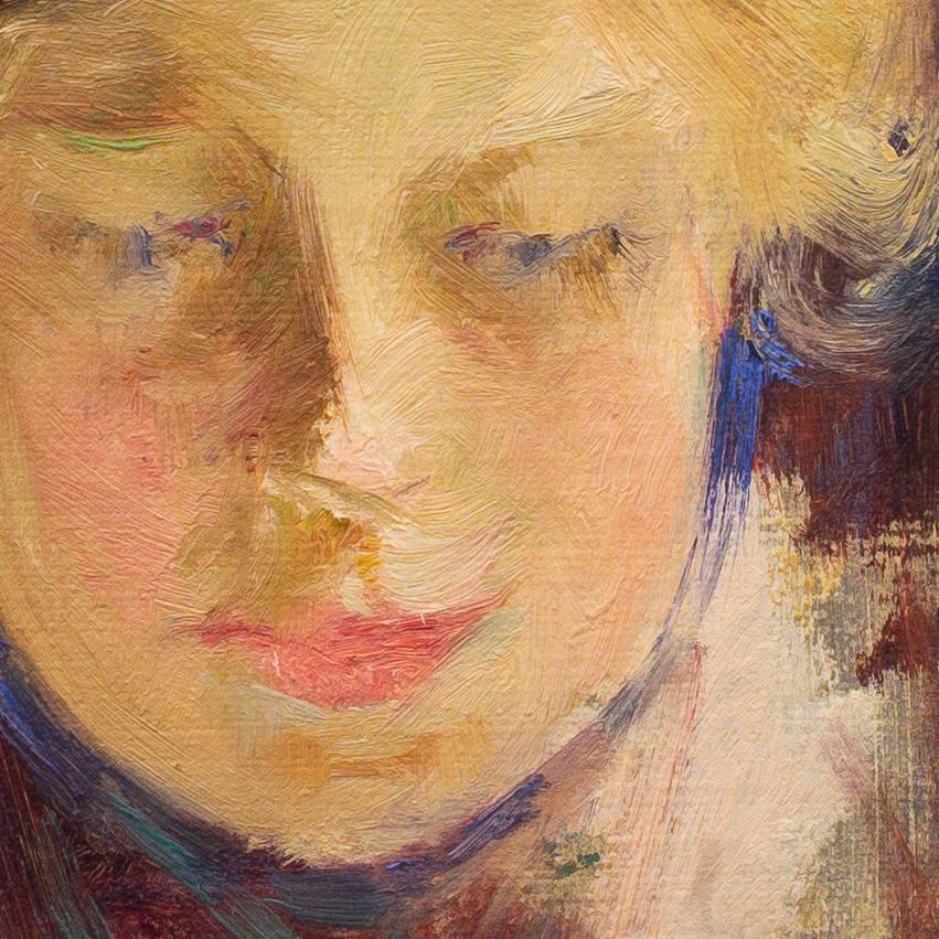 A Portrait from 1913 by Swedish Artist Erik Tryggelin, Made in Paris 4
