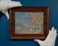 Impressionistische Herbstlandschaft, Vadstena 1930 - Erik Tryggelin