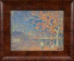 Impressionistische Herbstlandschaft, Vadstena 1930 - Erik Tryggelin